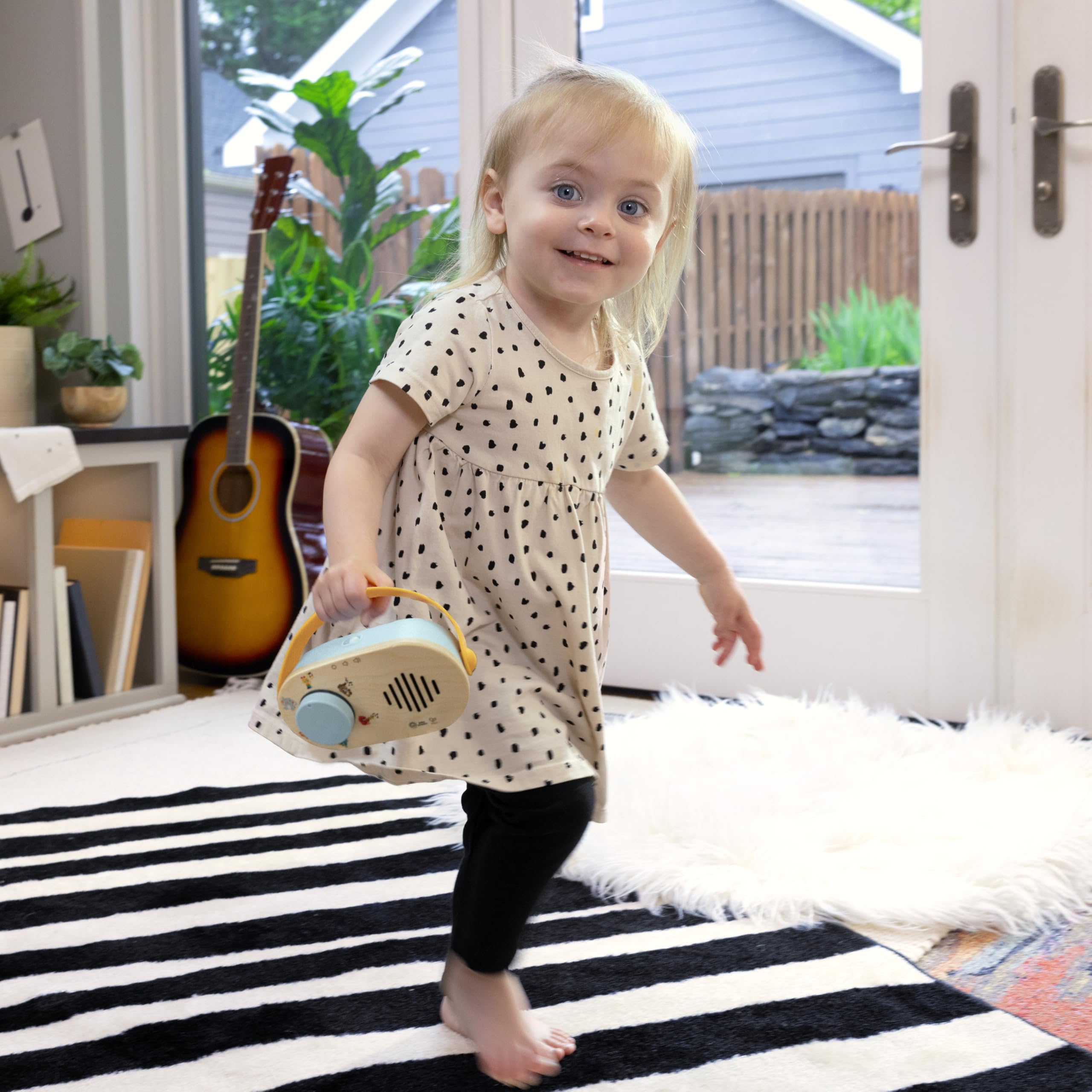 Baby Einstein + Hape Discovery Radio Toy - Musical Light-Up Radio with 30 Melodies & 12 Animal Sounds, Ages 6 Months+ 3