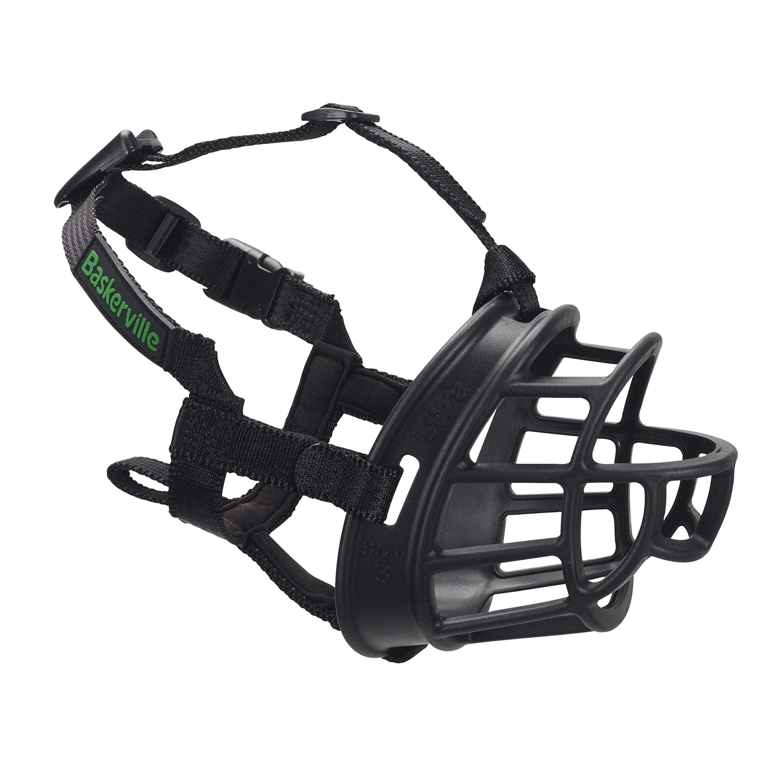 Baskerville ULTRA Muzzle - Patented Humane Design, Breathable, Safe Bite Prevention | Size 6 1