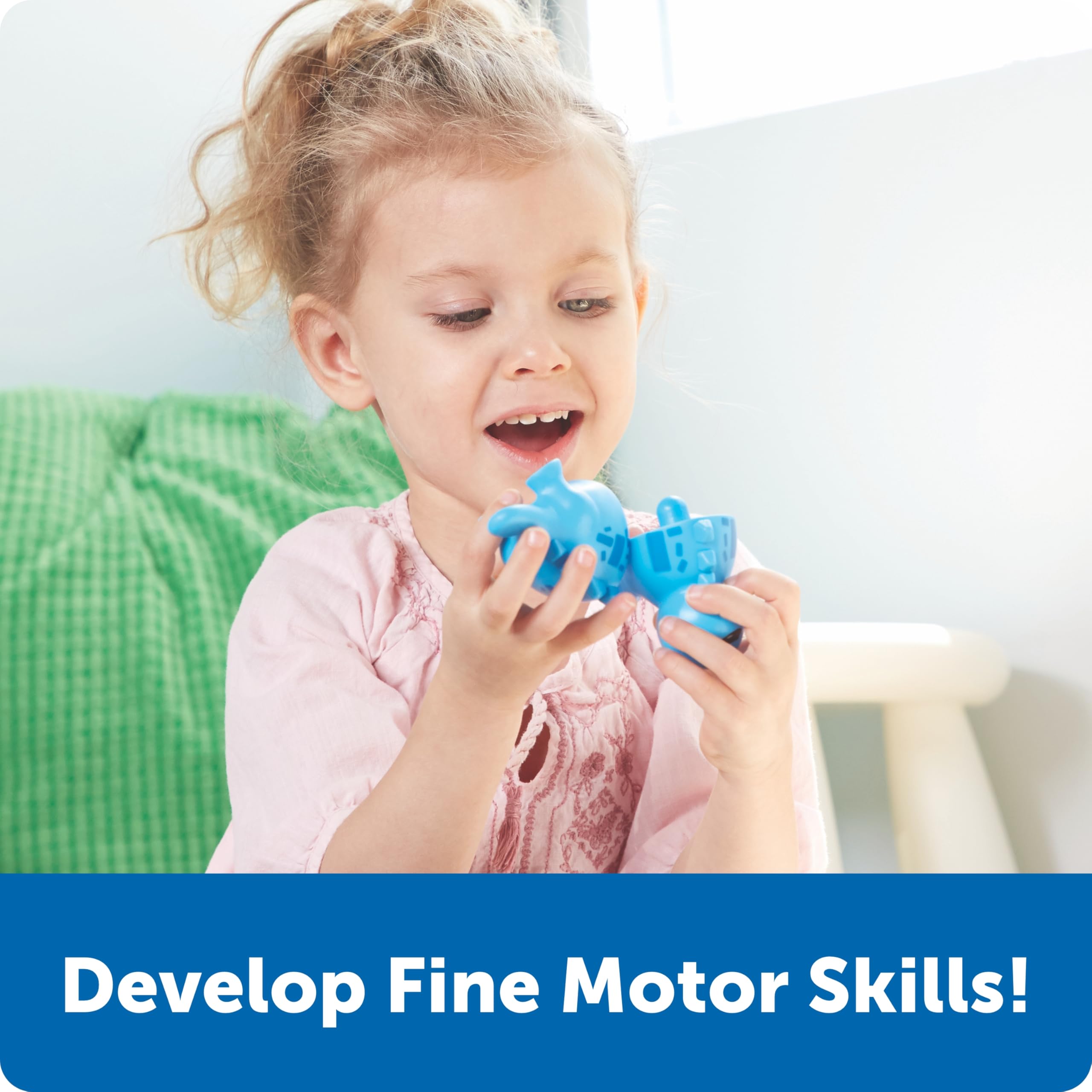 Learning Resources Snap-n-Learn Matching Dinos - Educational Toddler Puzzle for Ages 18 Months+ 9