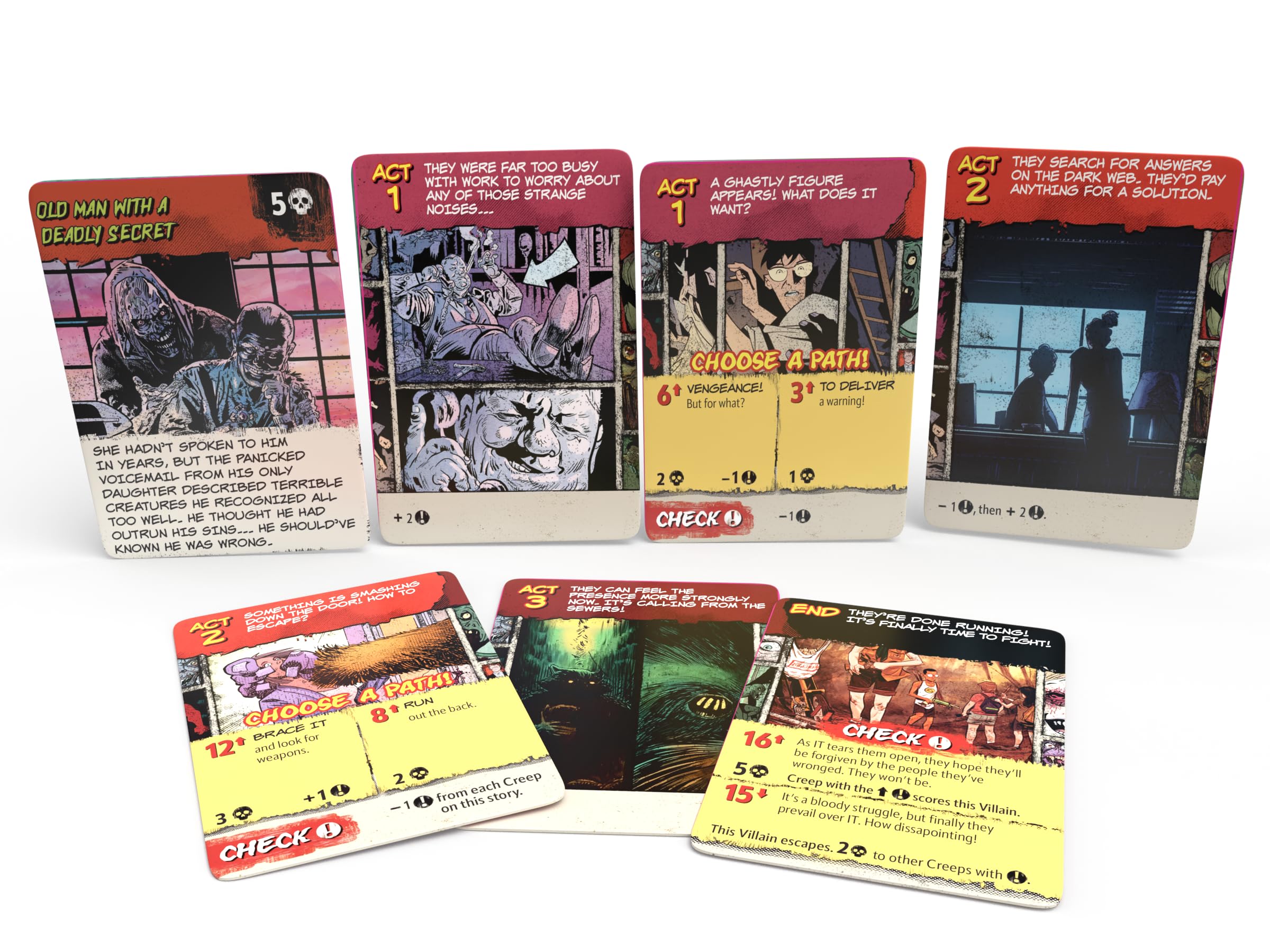 Skybound Games Creepshow The Suspense-Building Card Game 10