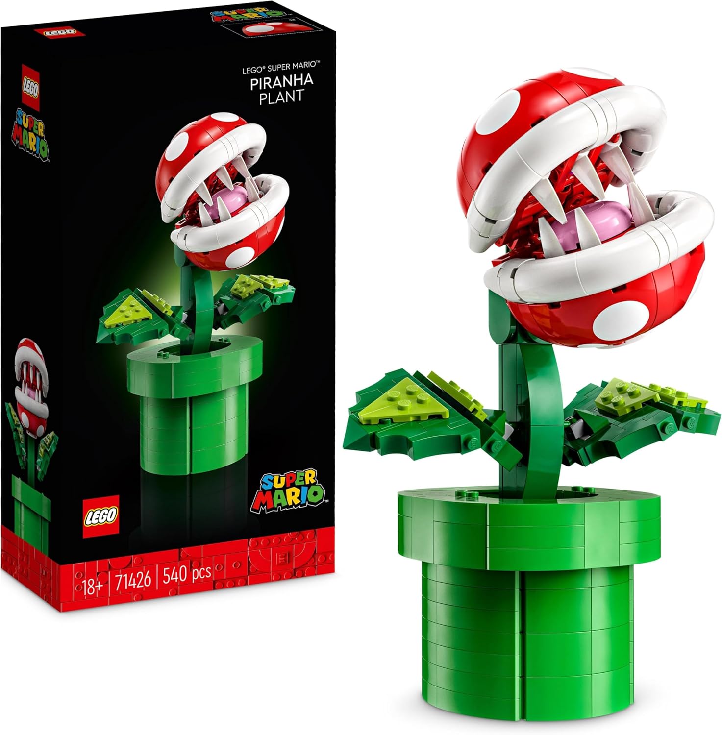 LEGO Super Mario Piranha Plant 71426 - Posable Building Set for Adults