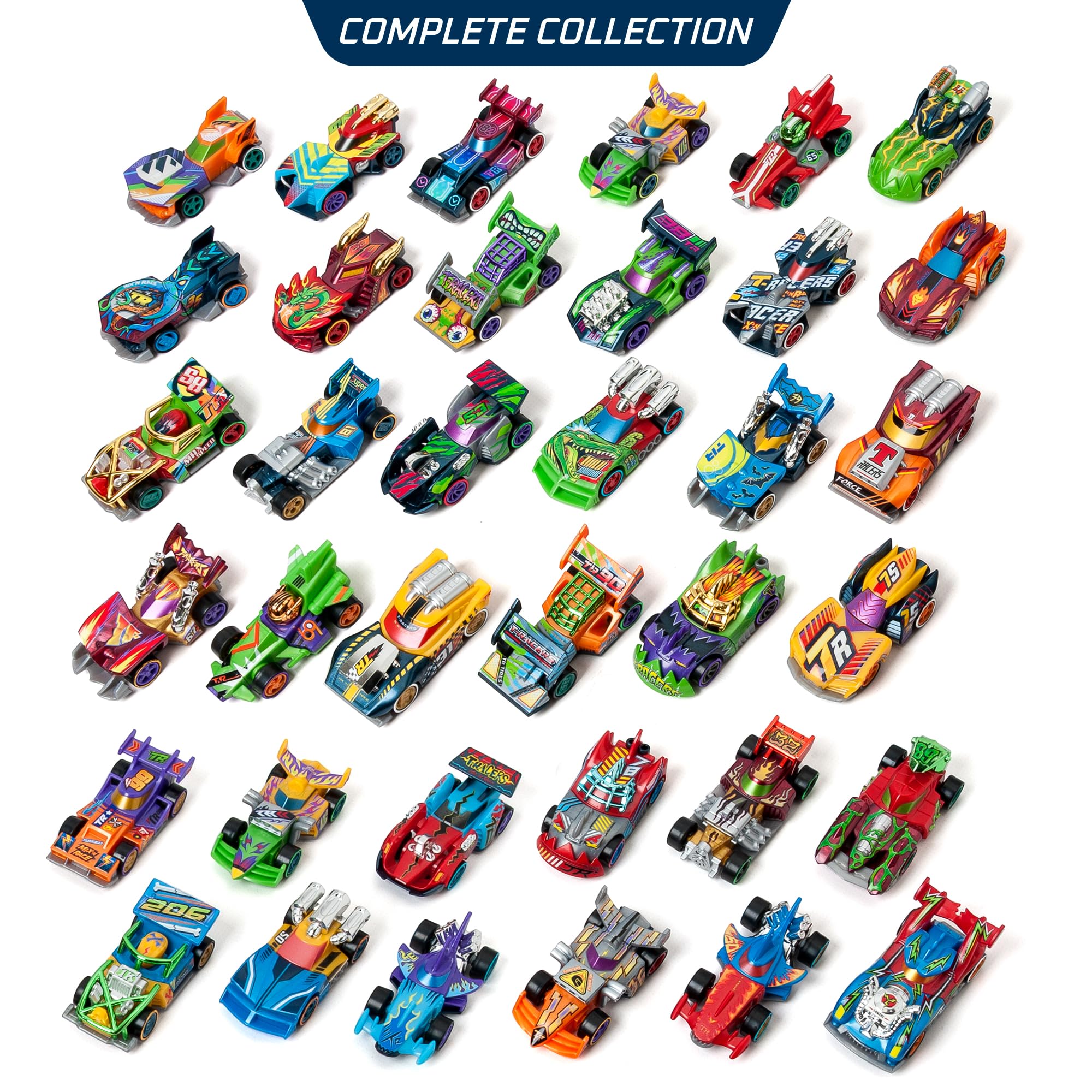 T-RACERS Mix 'N Race 3 Pack – Collectible Interchangeable Cars for Kids 3+ 16