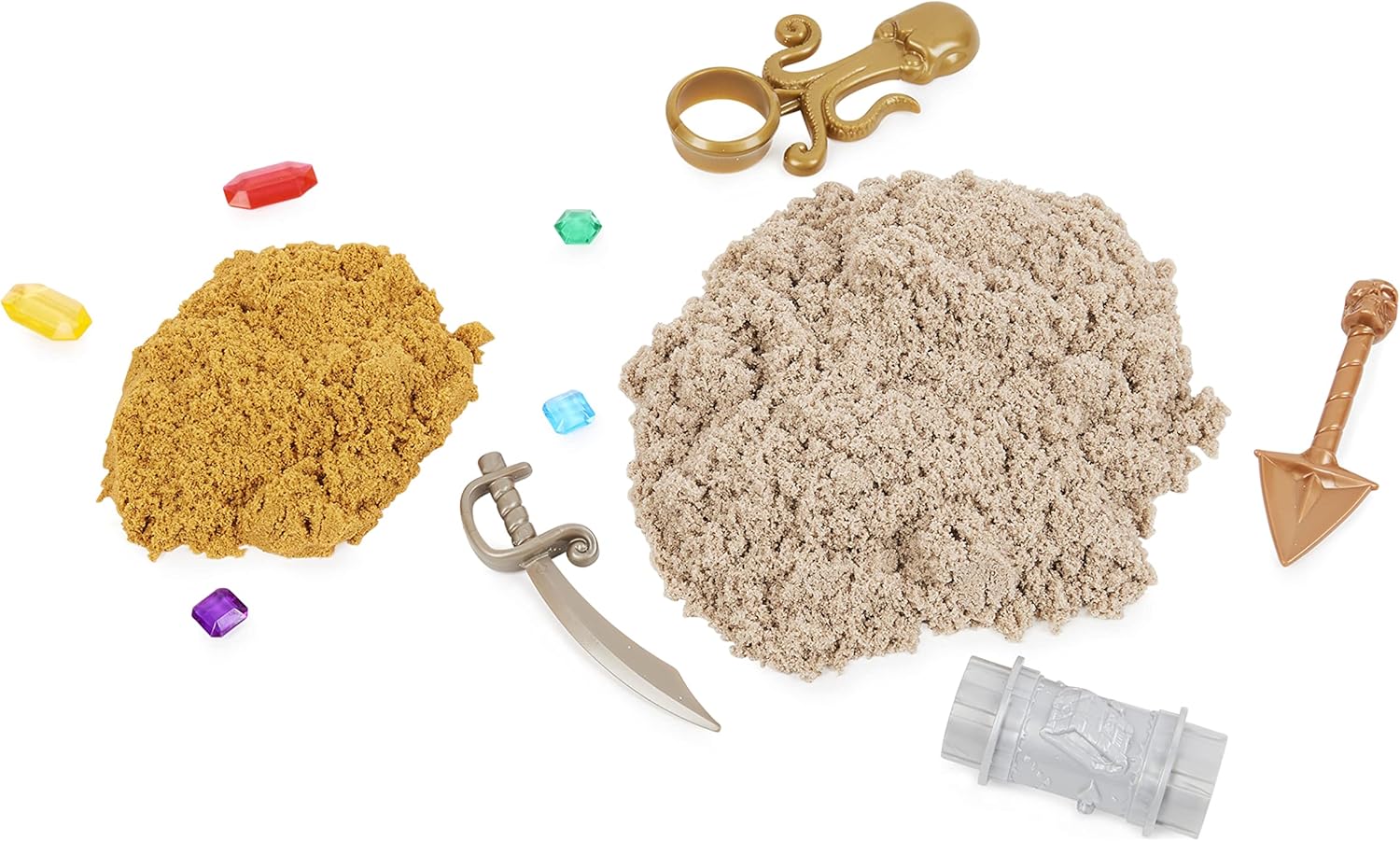 Kinetic Sand Treasure Hunt Playset - 9 Surprise Reveals for Kids Ages 3+ 4
