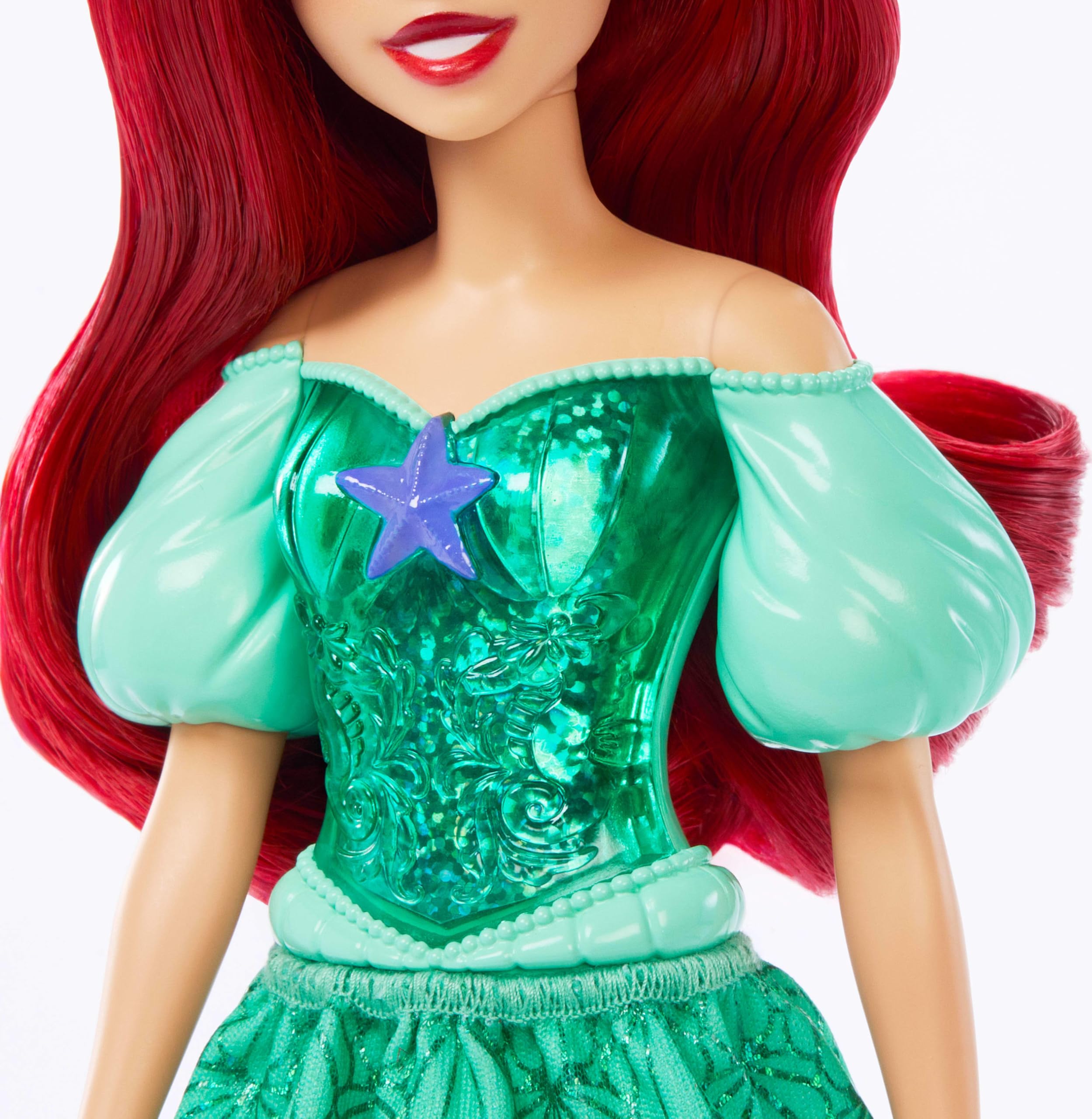 Mattel Disney Princess Ariel Posable Fashion Doll with Sparkling Outfit & Accessories, HLW10 8
