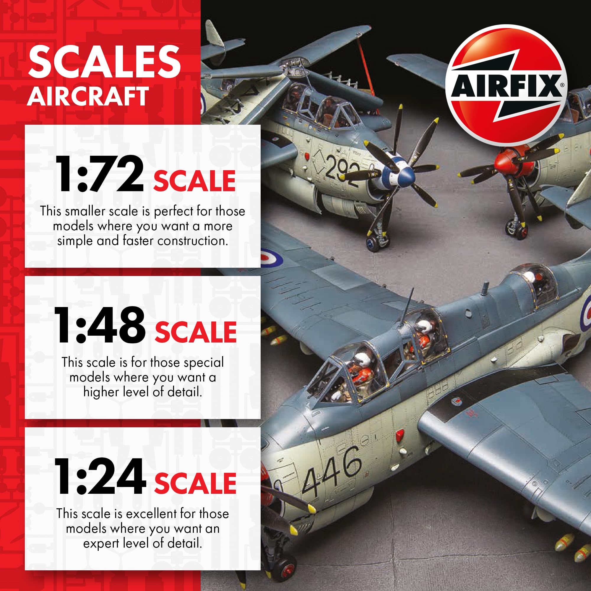 Airfix A01003B Curtiss P-40B Warhawk Aircraft Model Kit (47 Pieces) 5