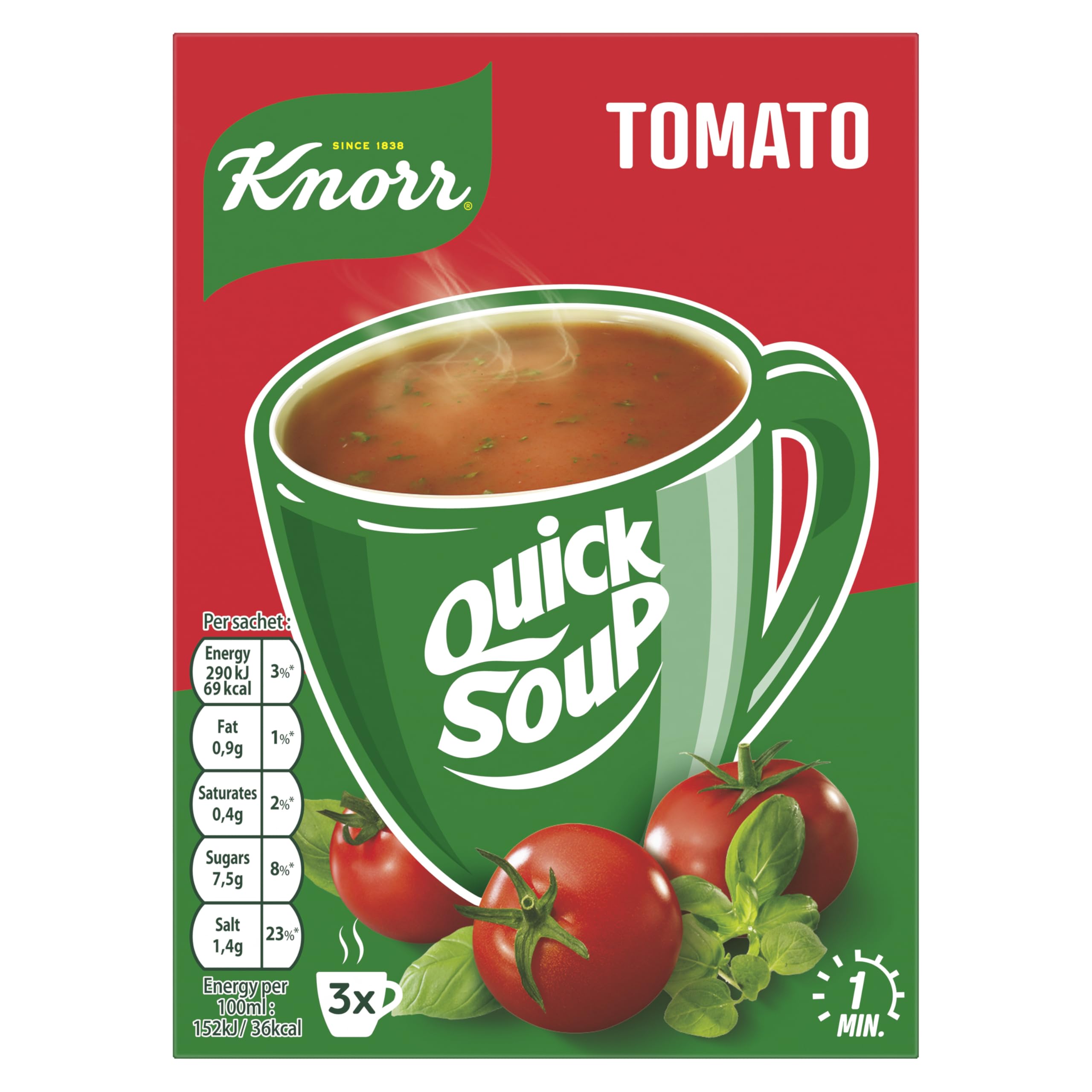 Knorr - Quick Tomato Dry Soup Mix 3 Servings 5