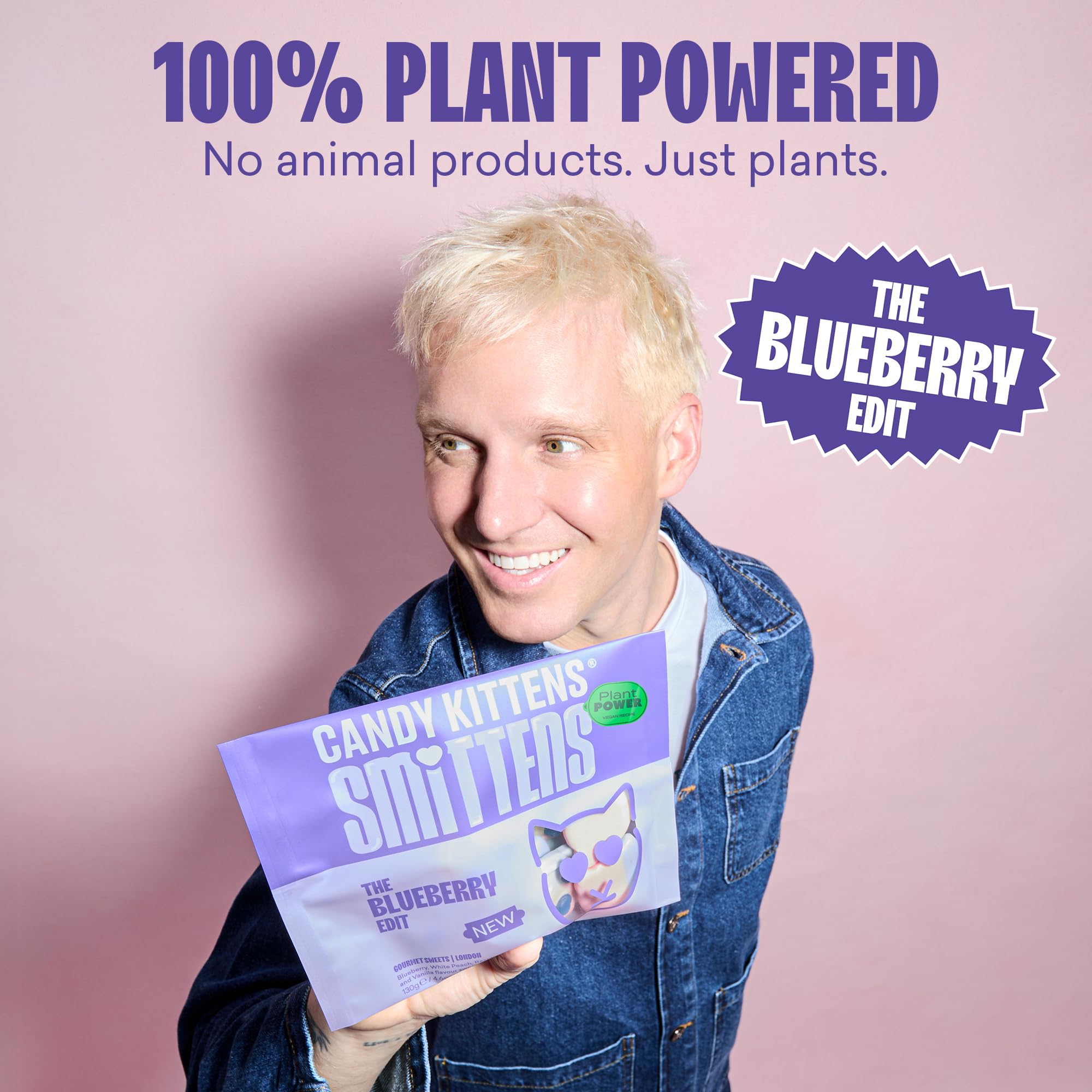 Candy Kittens Blueberry Edit Vegan Sweets - 130g 3