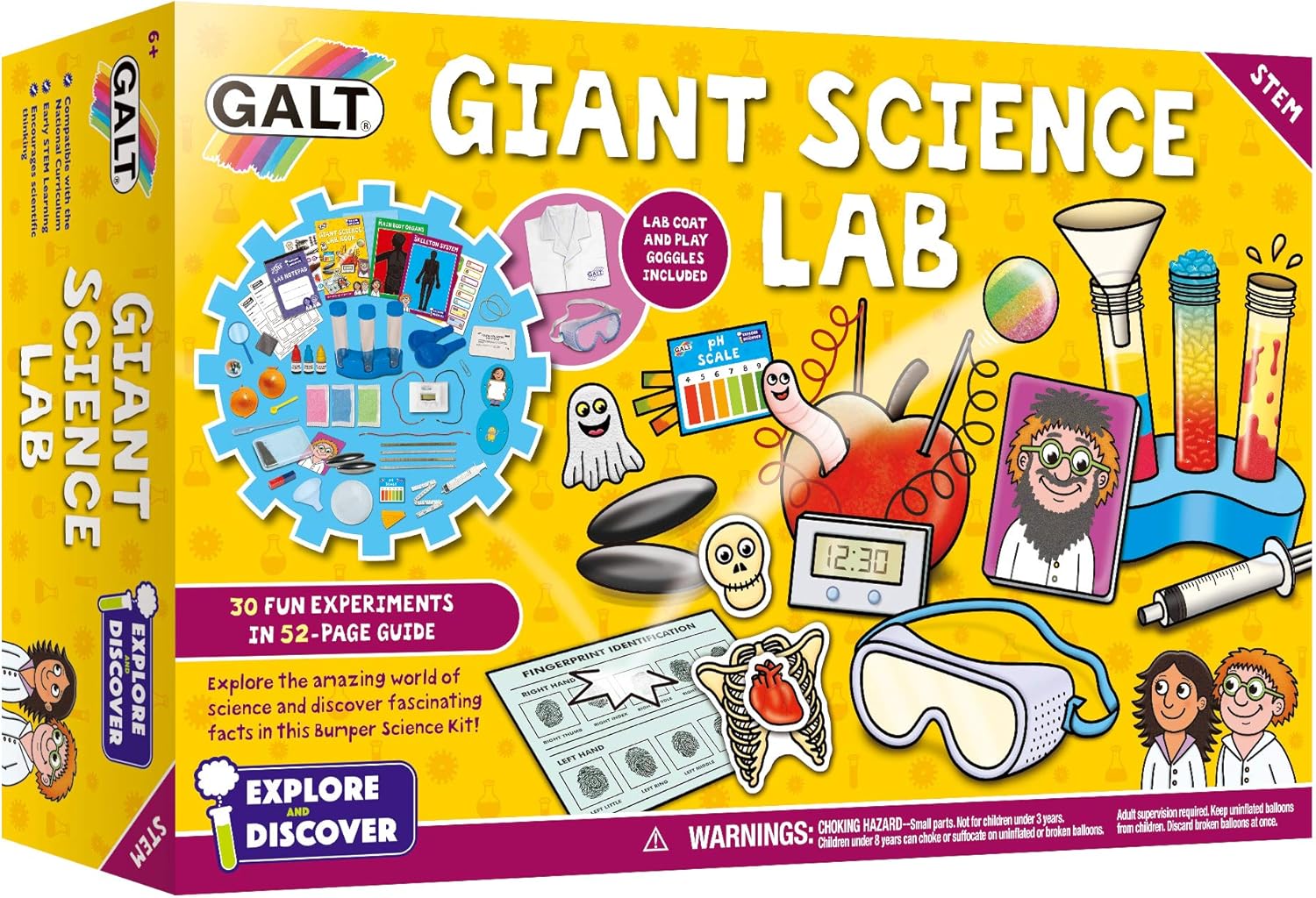 Galt Toys Giant Science Lab - STEM Science Kit for Kids Ages 6-10