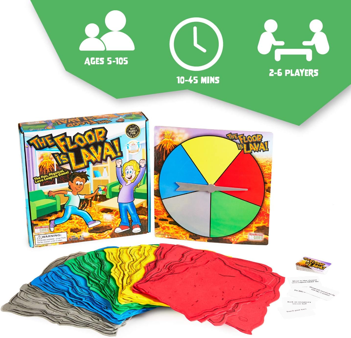 Goliath Games Floor is Lava! Interactive Board Game for Kids and Adults 6
