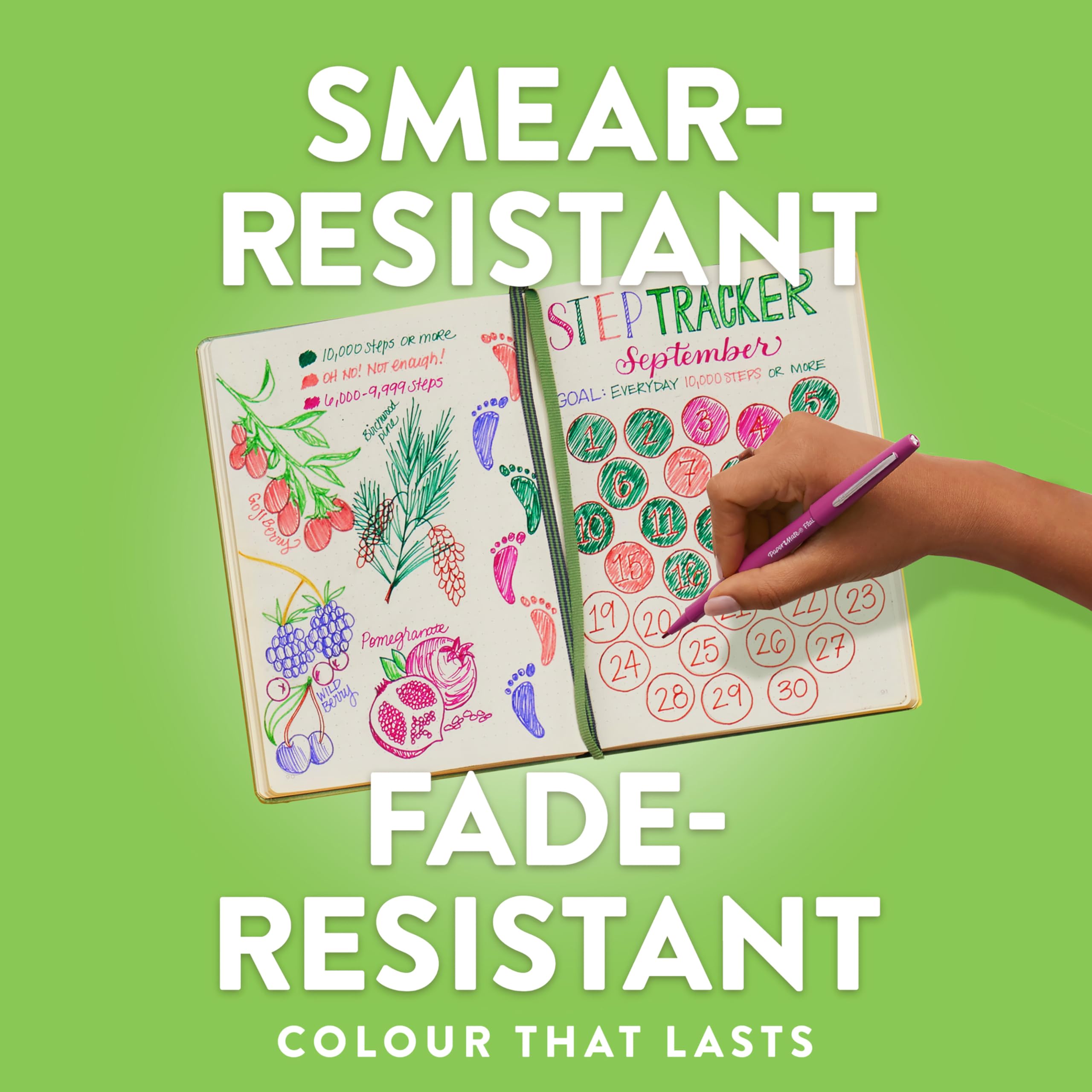 Paper Mate Flair Felt Tip Pens | Medium Point 0.7 mm | Assorted Colors | No-Bleed Ink 4