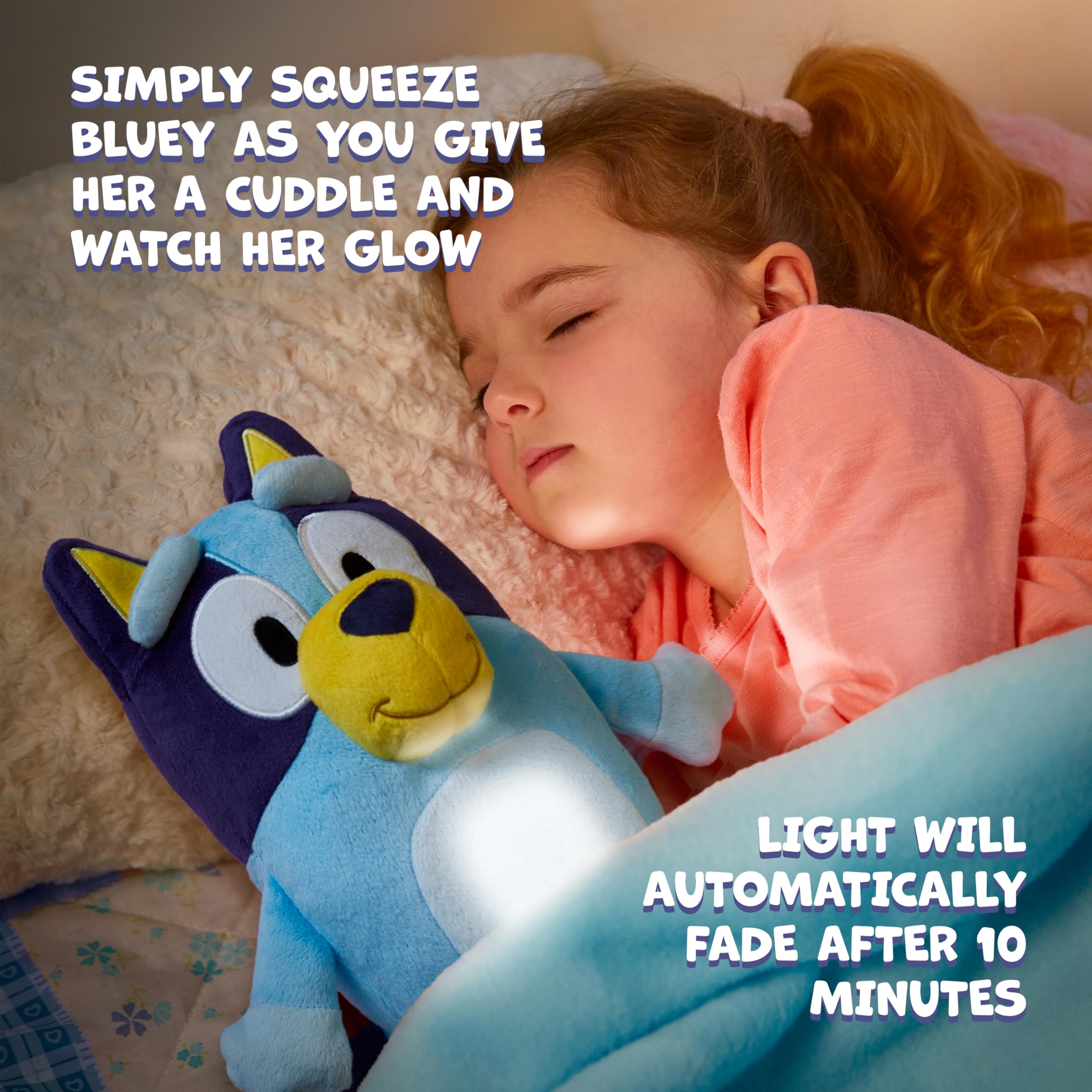 Bluey GoGlow Pal 25 cm Plush Night Light - Comforting Glow for Bedtime 5