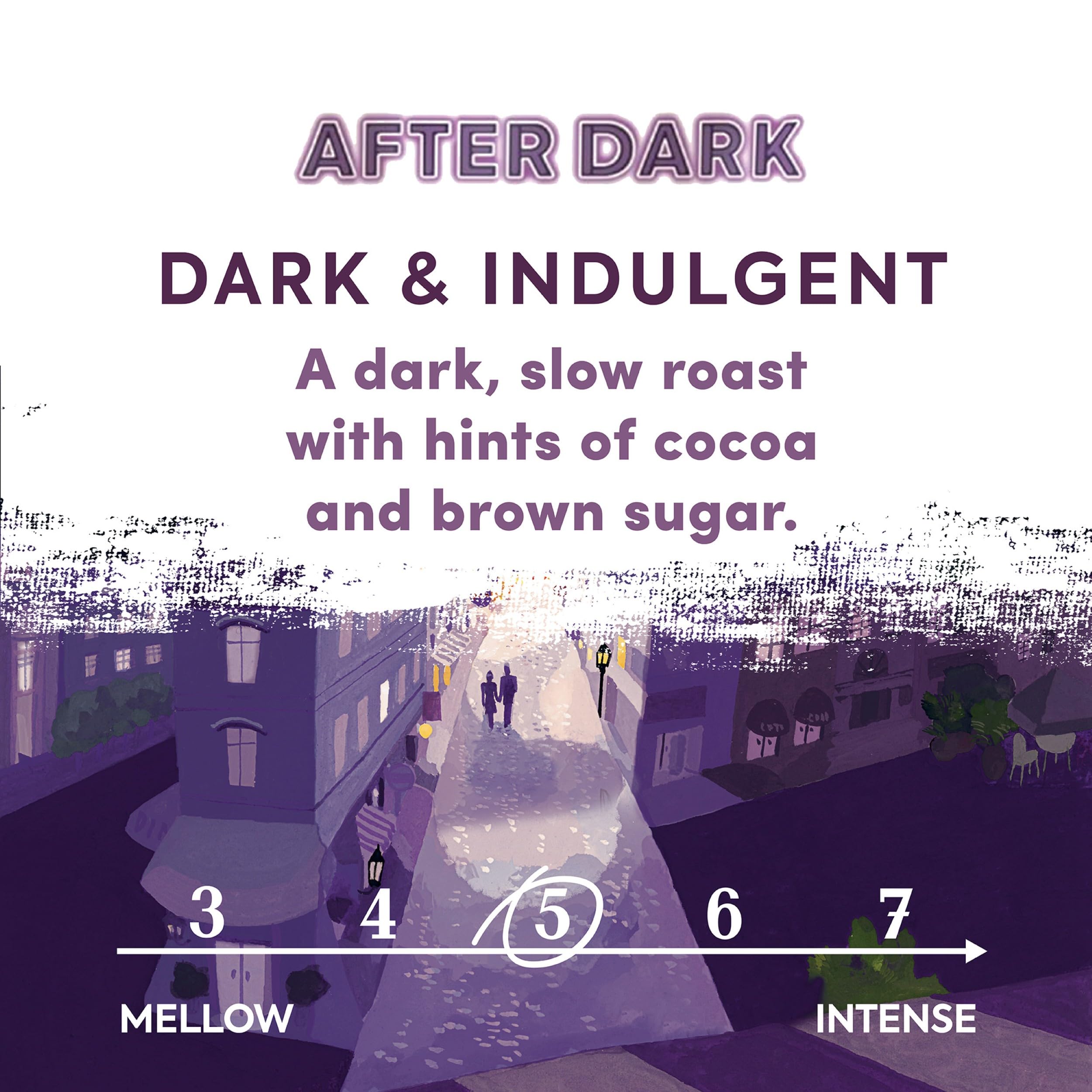 Taylors of Harrogate After Dark Ground Coffee - Dark Roast, Cocoa & Brown Sugar Notes | 6 x 200g Bags
