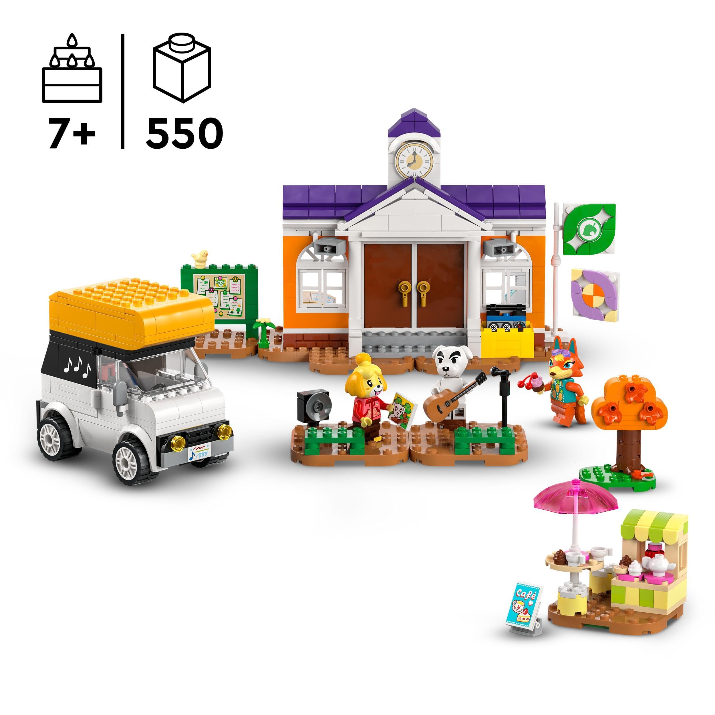 LEGO Animal Crossing K.K.'s Concert in the Plaza Building Toy - 550-Piece Playset for Ages 7+ 5