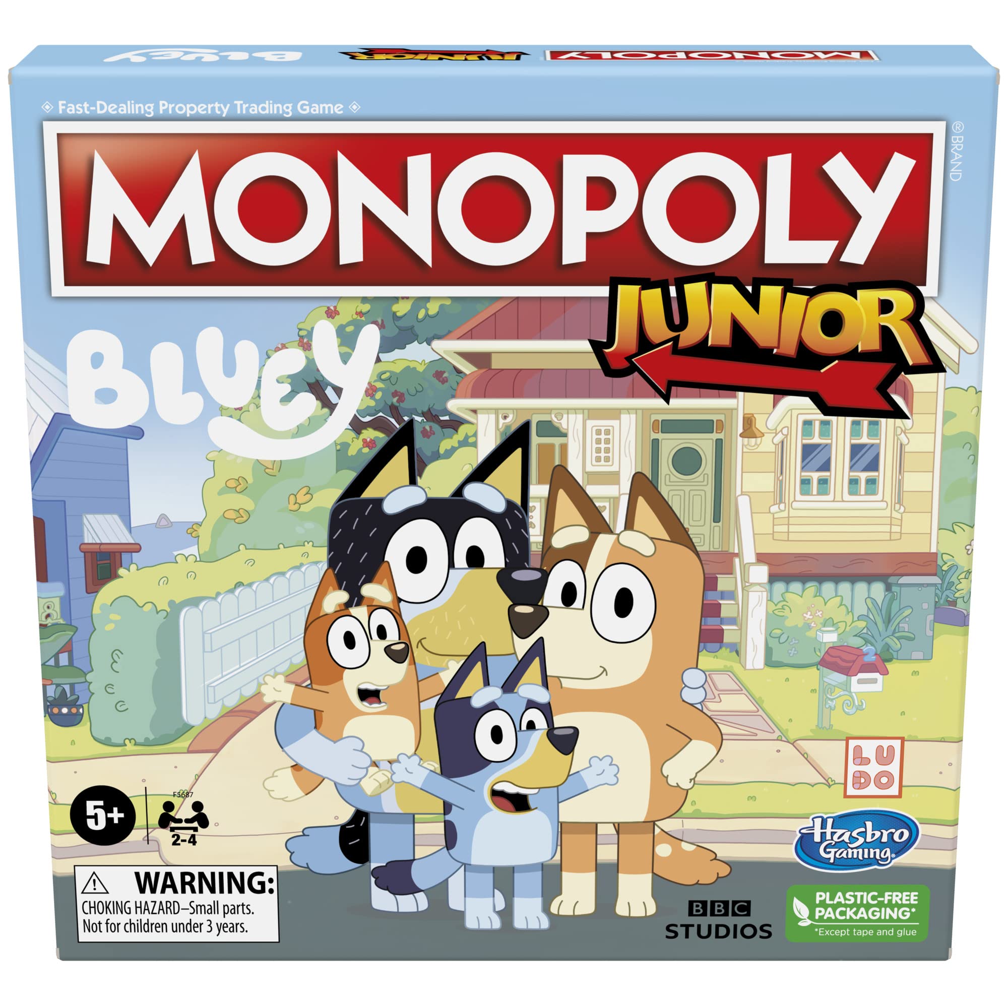 Monopoly Junior Board Game: Bluey Edition | Ages 5+ | 2-4 Players
