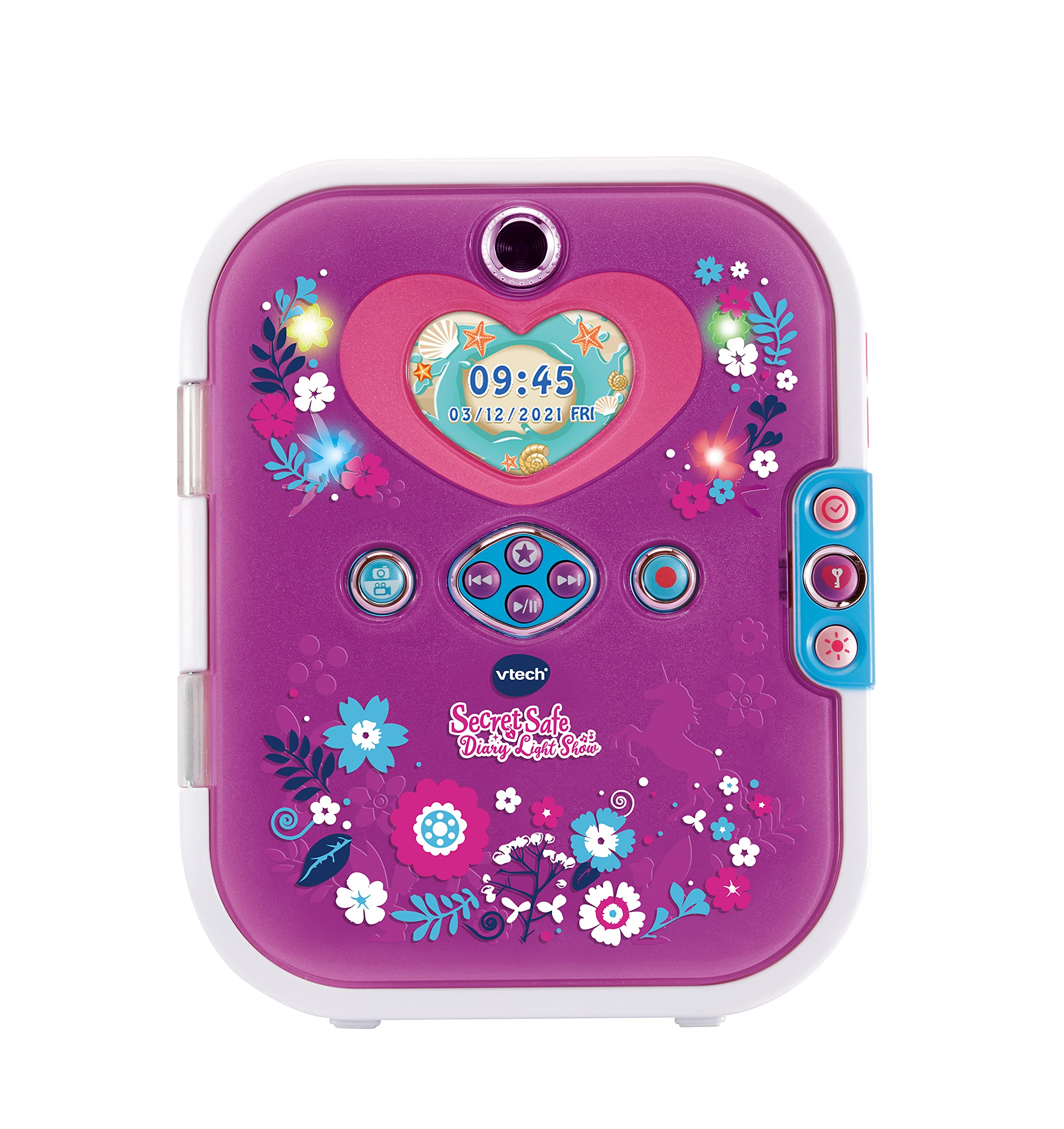 VTech Purple Secret Safe Diary Light Show | Face Recognition, Games, Ages 6+