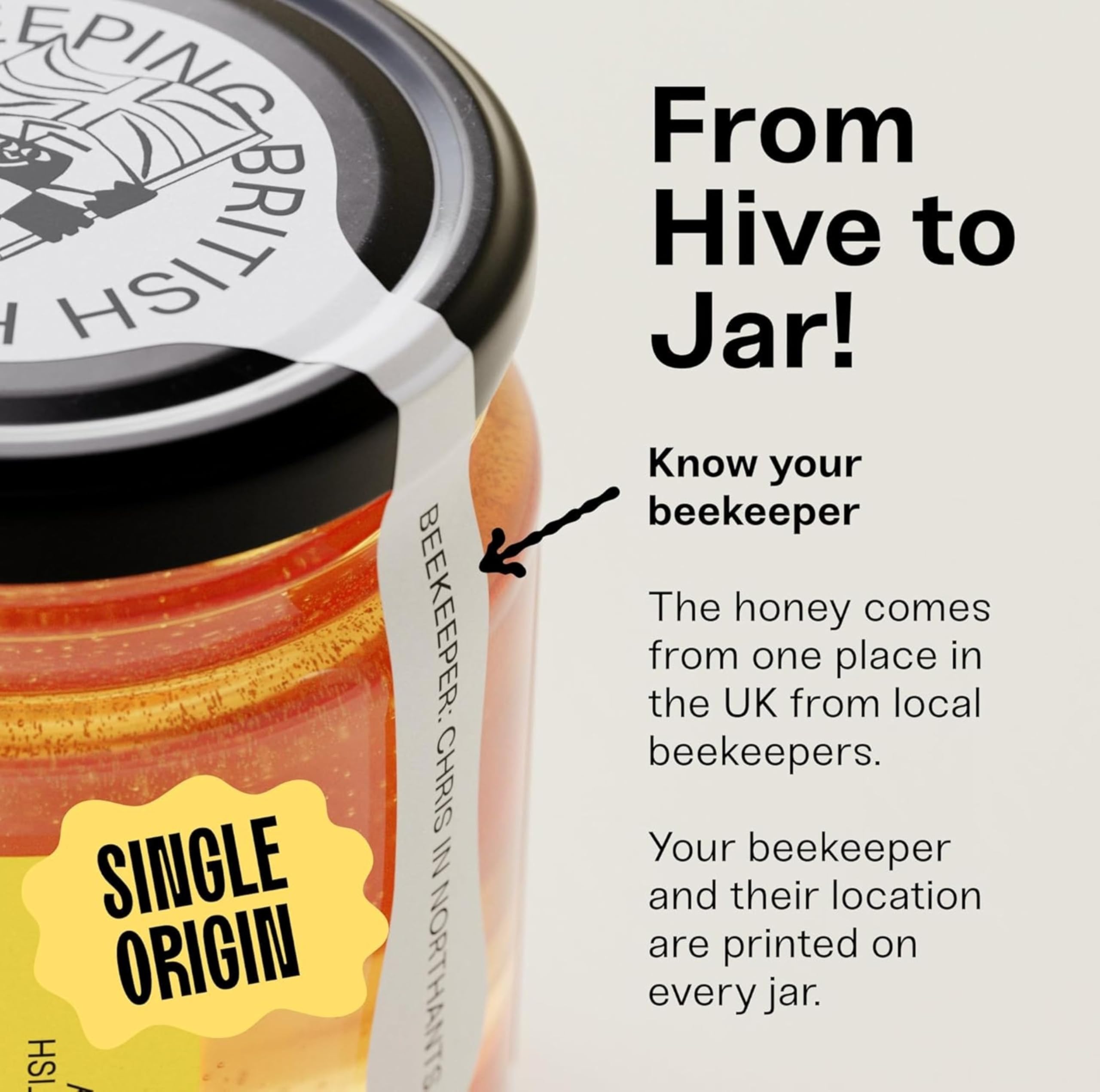 Britischer Sommerhonig – reiner und natürlicher Honig aus einer einzigen Herkunft, 227 g 12