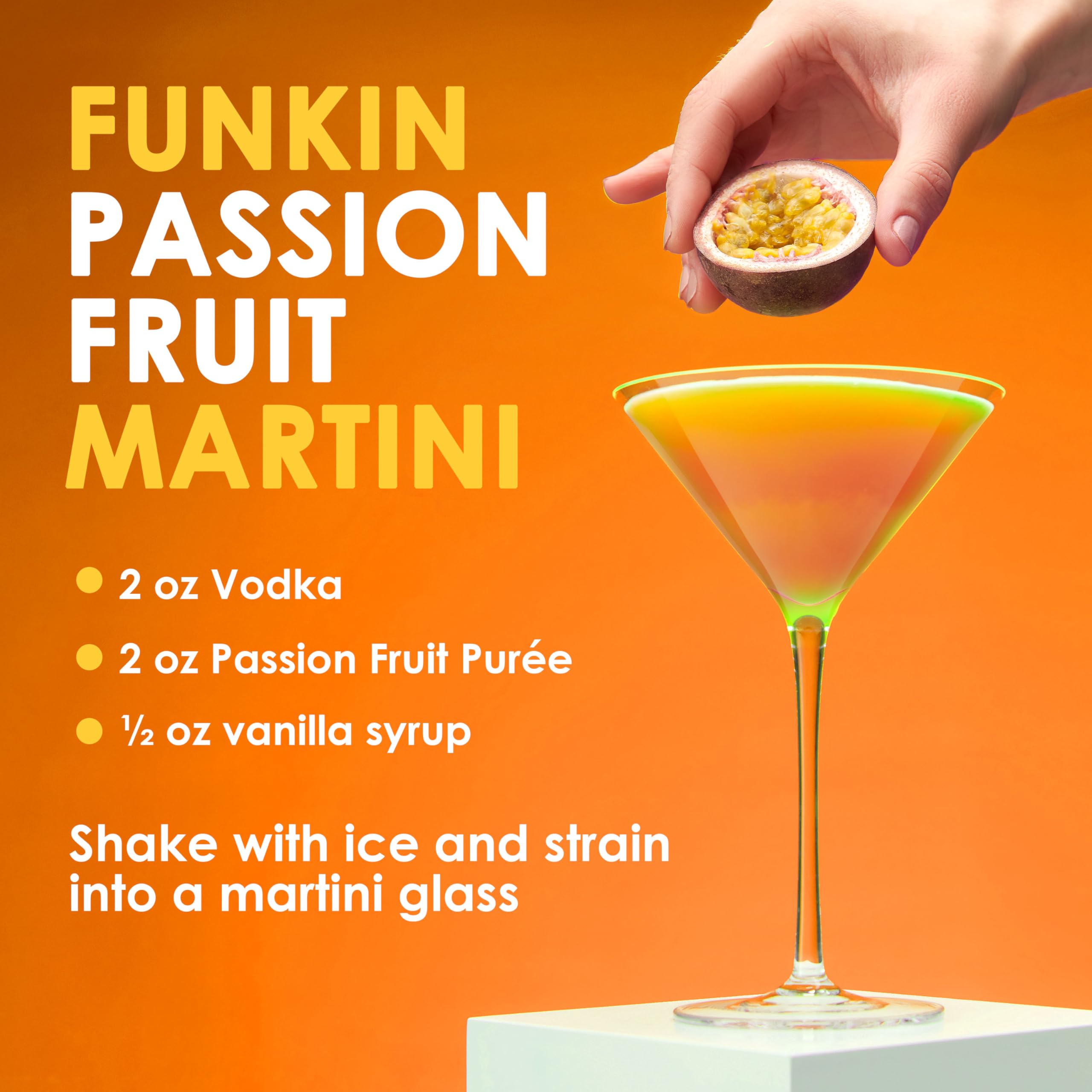 Funkin Passion Fruit Puree Cocktail Mixer 1kg | Made with Real Passionfruit | Natural Ingredients 5