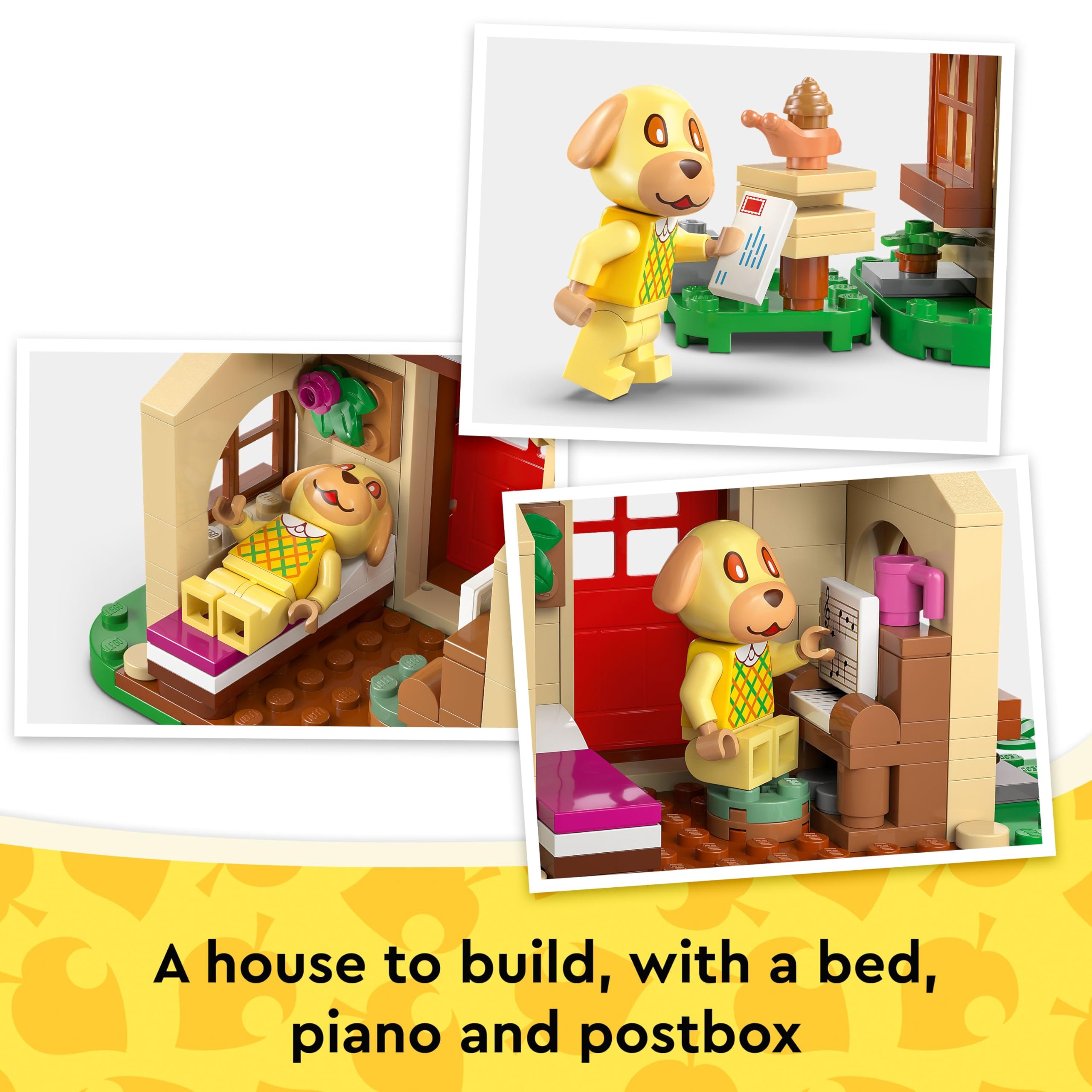 LEGO Animal Crossing Goldie's Cosy House Building Set - 149 Pieces with Minifigure, Piano & Picnic Table 6