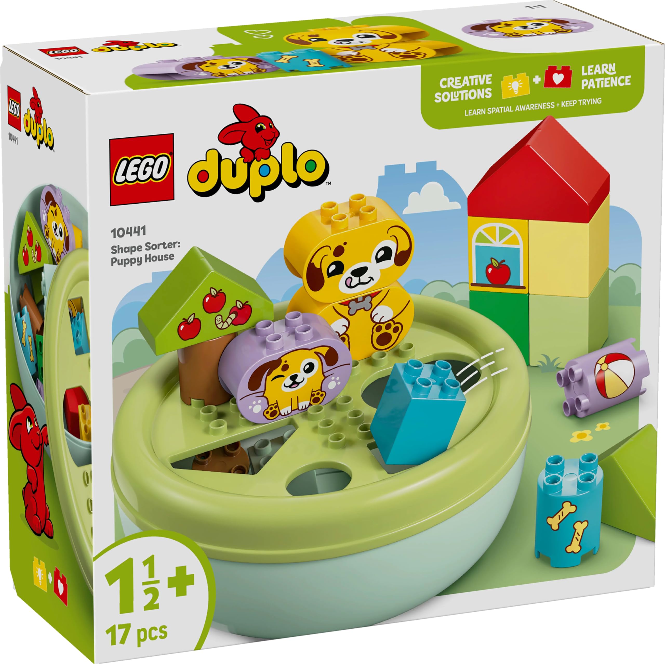 LEGO DUPLO Shape Sorter: Puppy House - Educational Building Toy for Toddlers 18+ Months 12