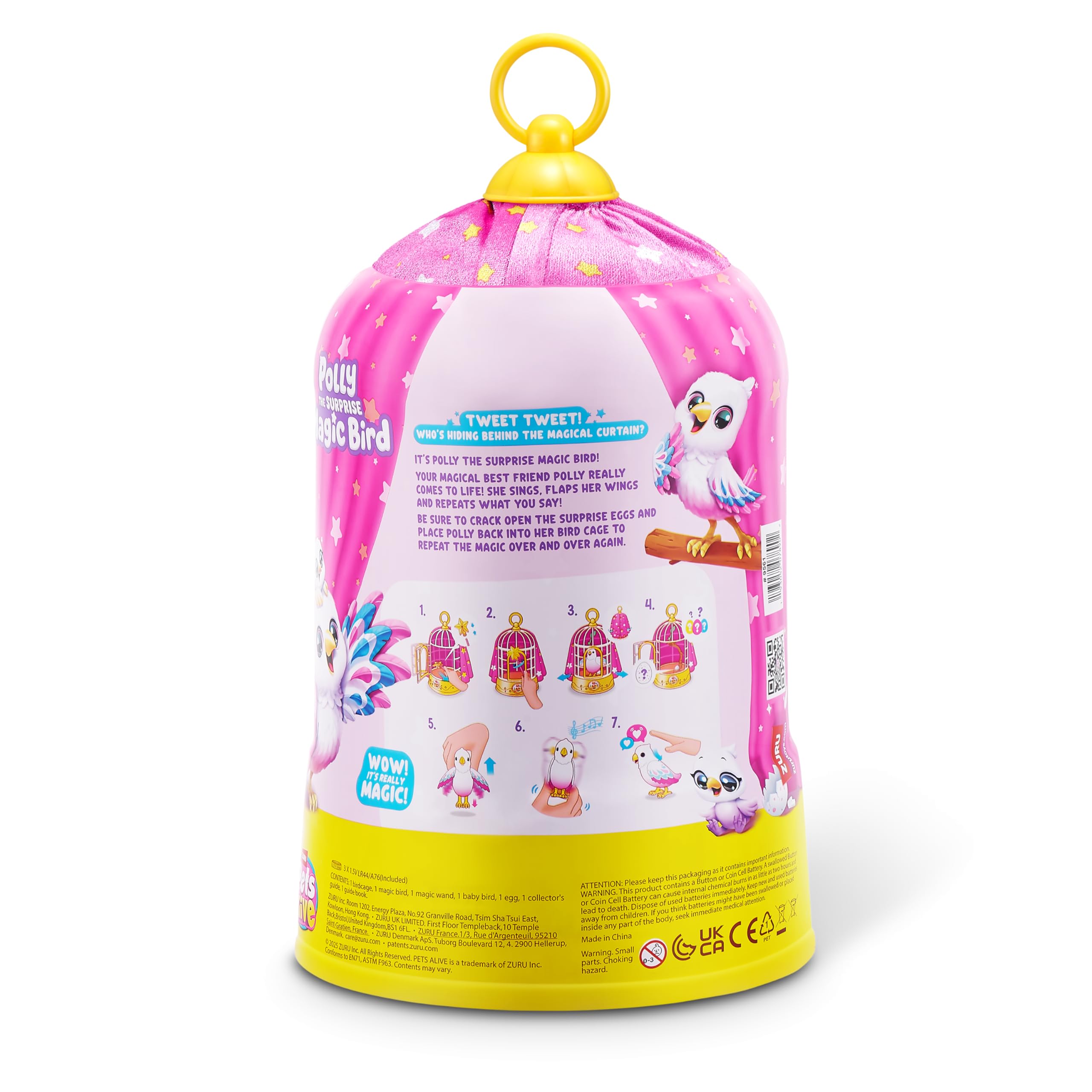 Polly the Magic Bird by ZURU - Interactive Robotic Toy Parrot that Sings and Talks 3