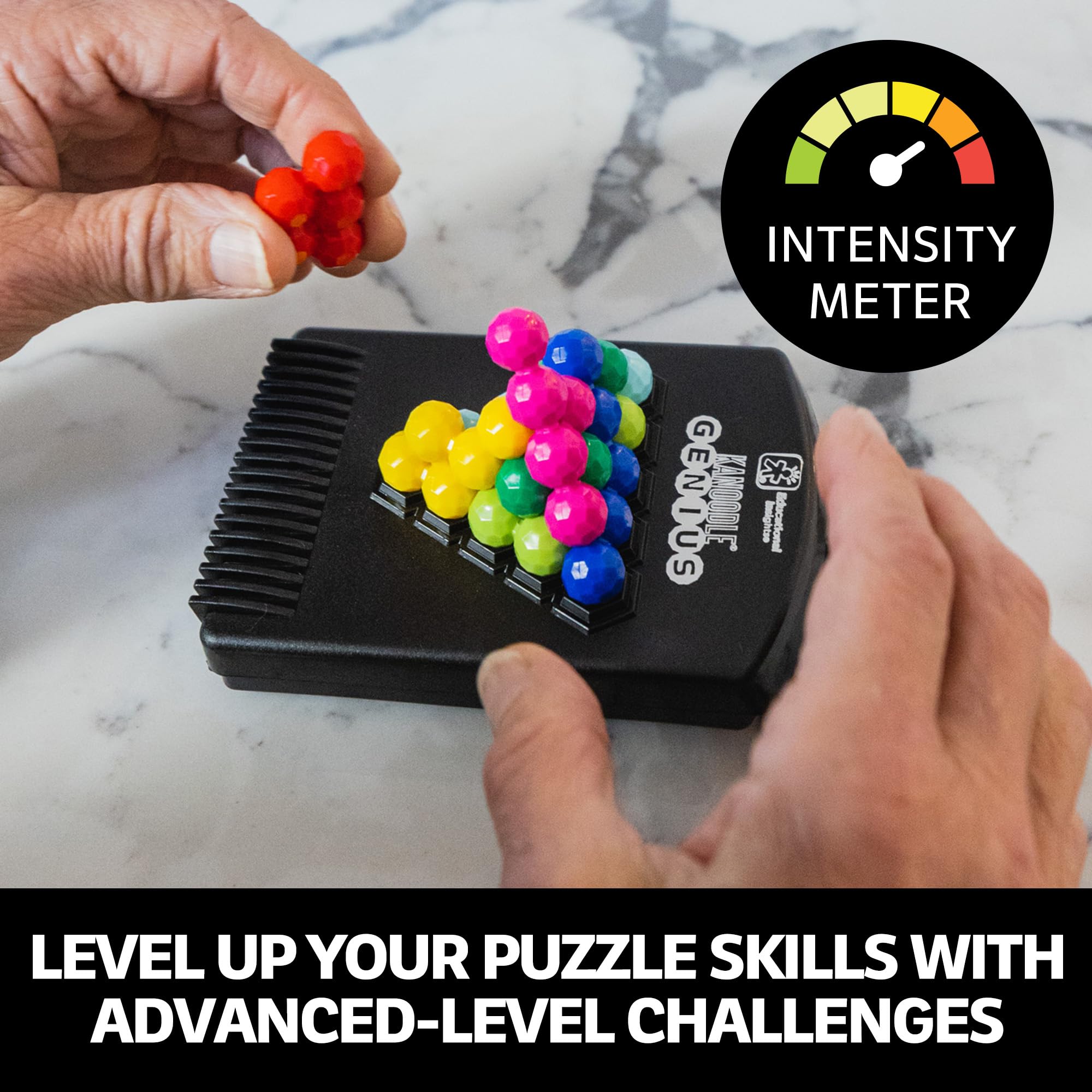 Educational Insights Kanoodle Genius 202 3D Puzzle Game for Ages 8-12 | Solo Play | Portable 4