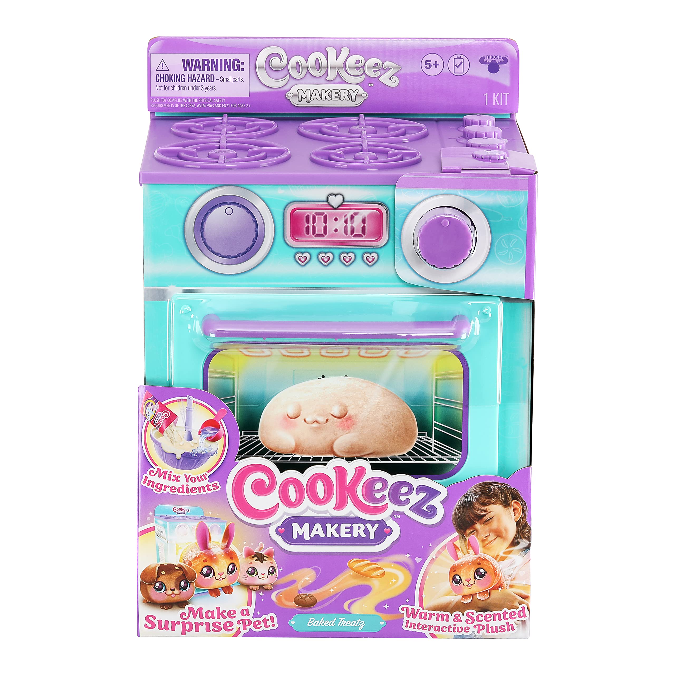 Cookeez Makery Oven Playset - Interactive Baked Treatz Plush Toy for Ages 5+ 6