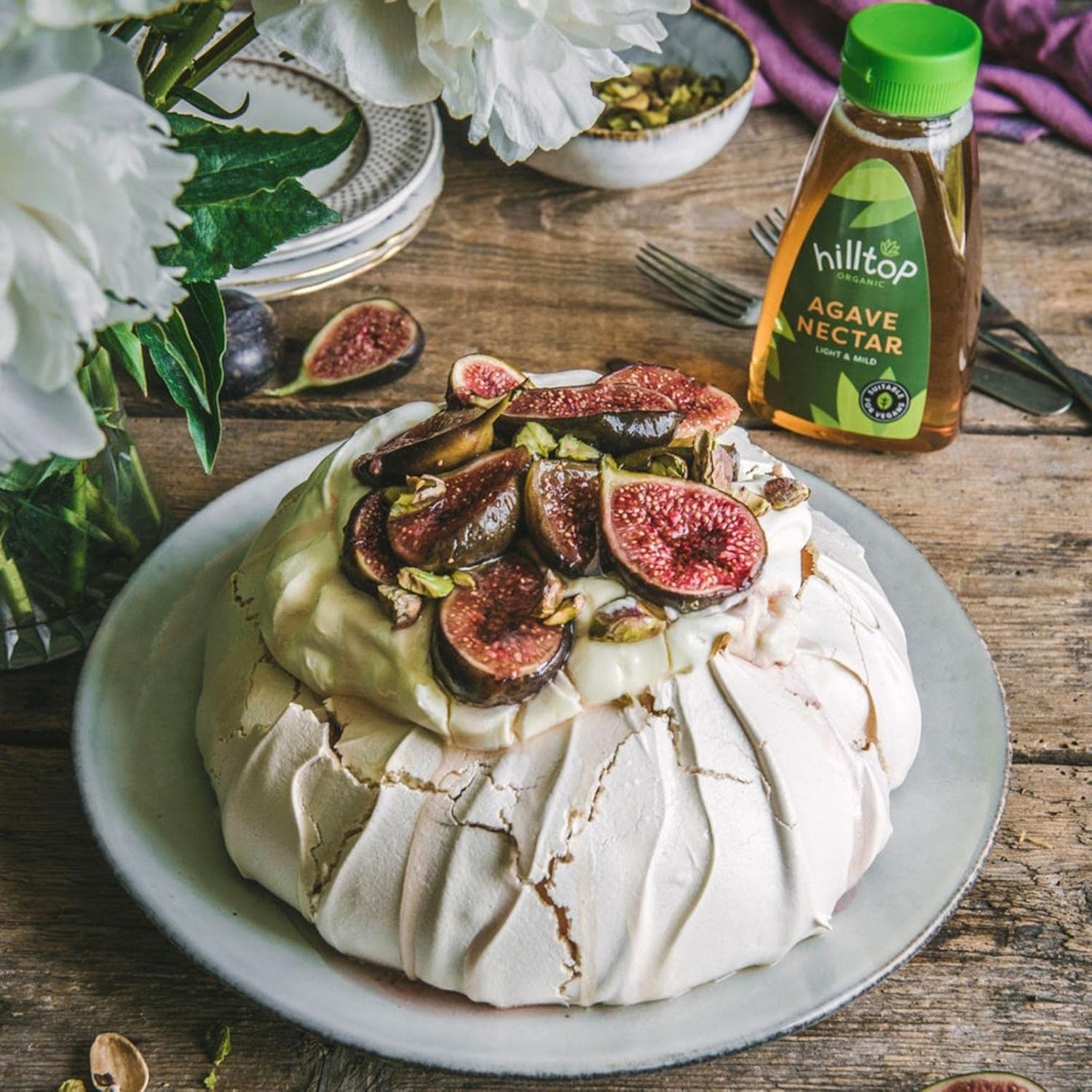 Hilltop Honey - Organic Agave Nectar Squeezy Bottle 330g 6