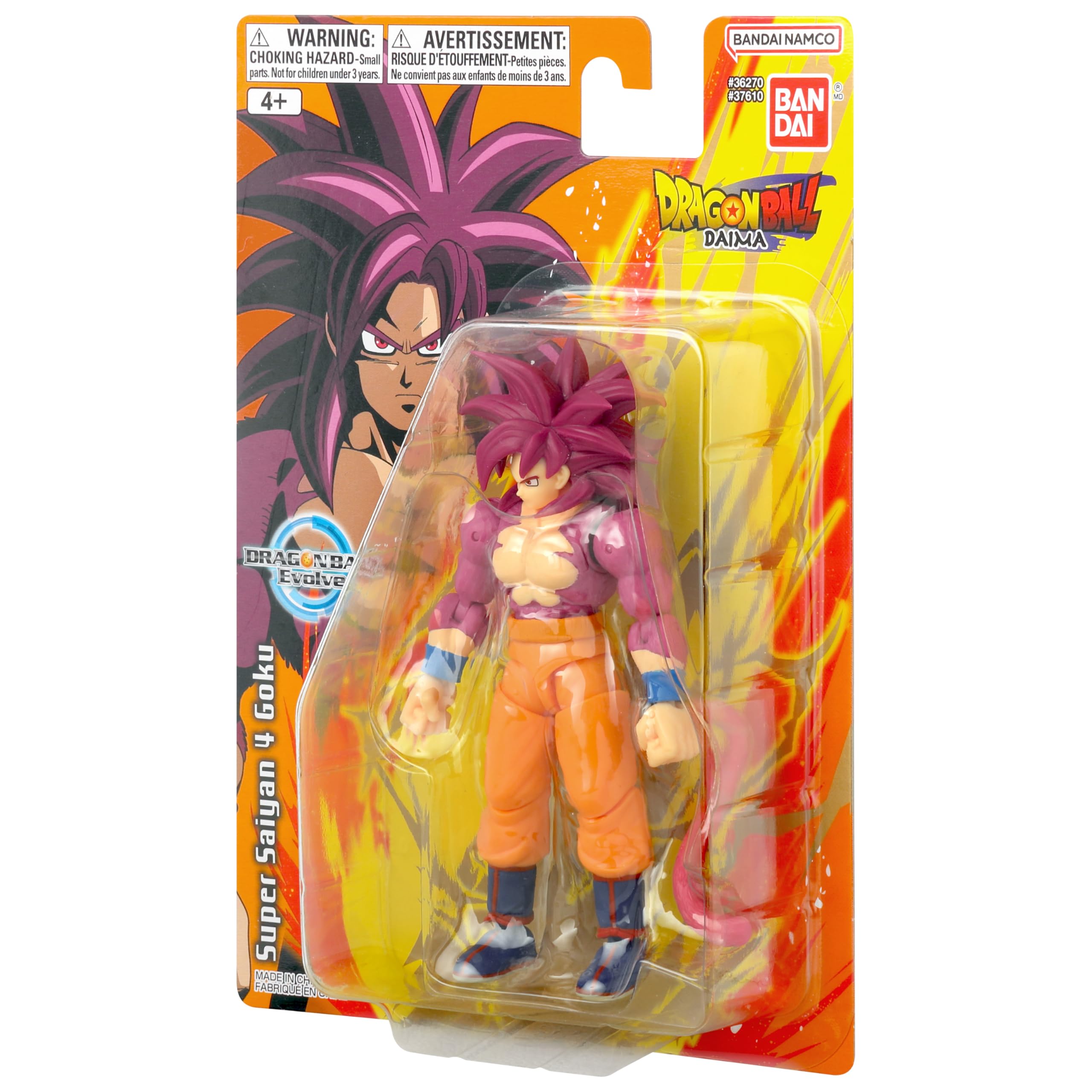 BANDAI Dragon Ball Evolve SS4 Goku Daima Action Figure | 12.5cm | 15 Points of Articulation 5