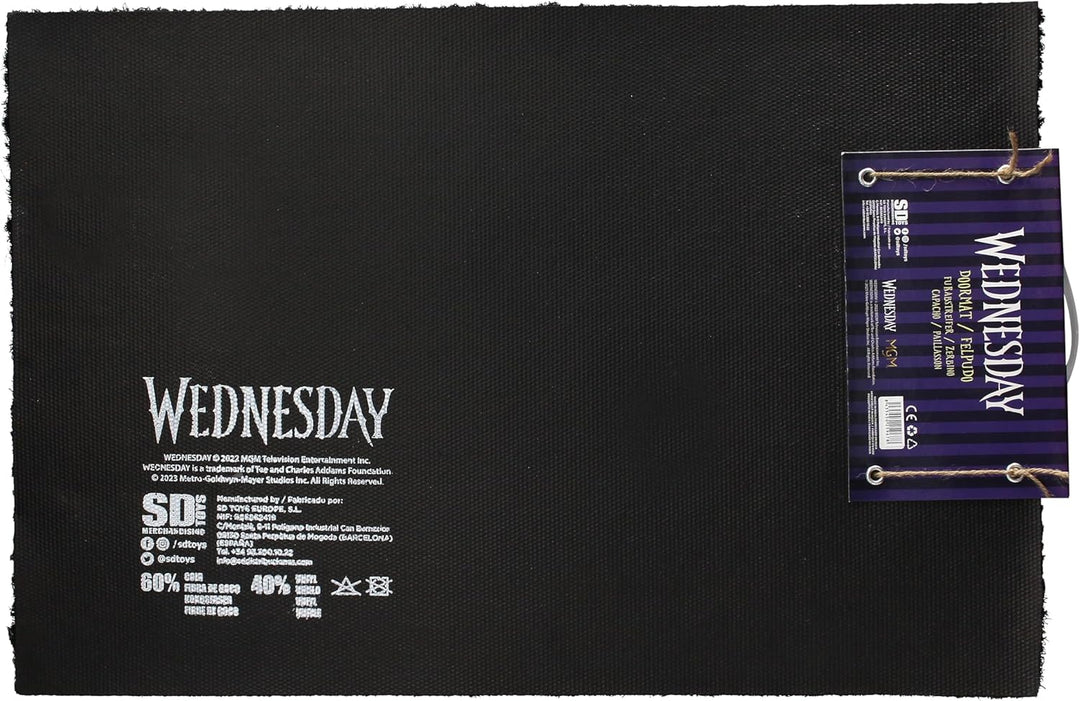 SD TOYS Wednesday Give Me a Hand Doormat - Coconut Fibre and PVC - 60 x 40 cm (SDTMGM25967)