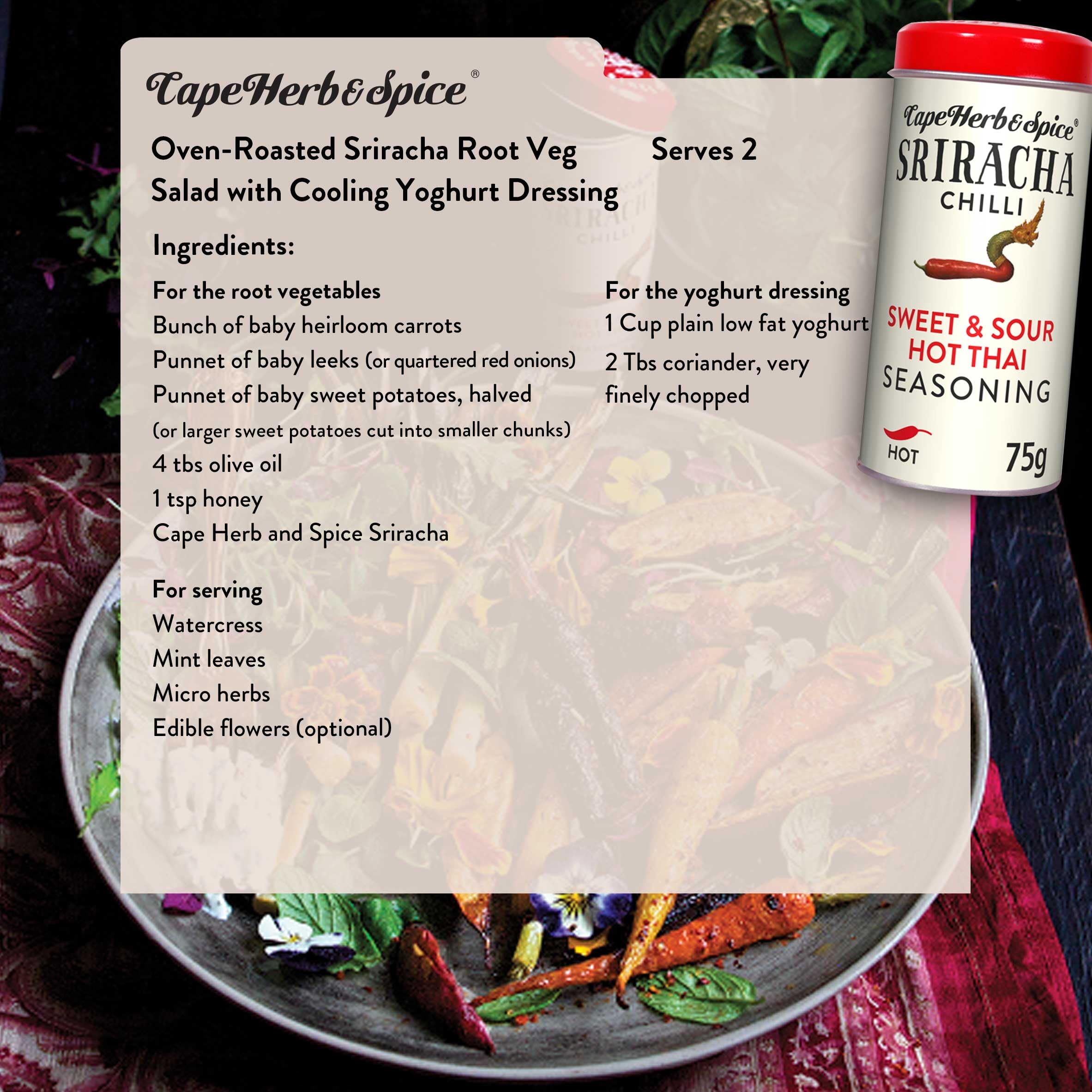 Cape Herb & Spice - Sriracha Chilli Sweet & Sour Hot Thai Seasoning Condiment 6