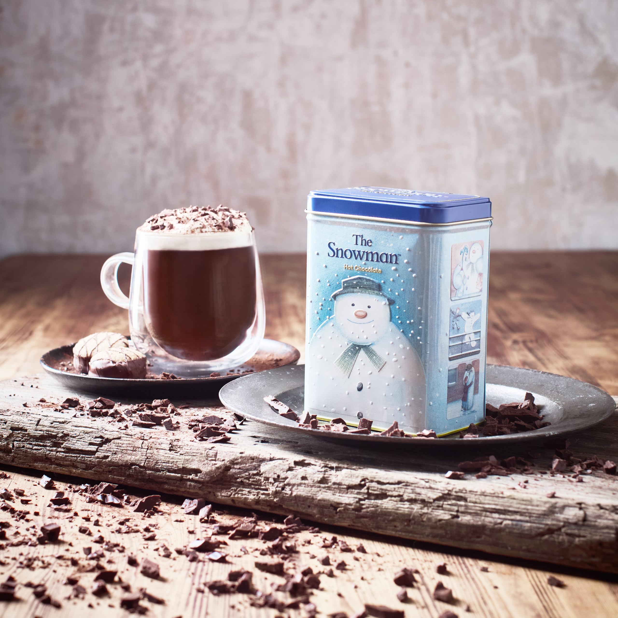 New English Teas The Snowman Hot Chocolate 250g Tin with Original Illustration 4