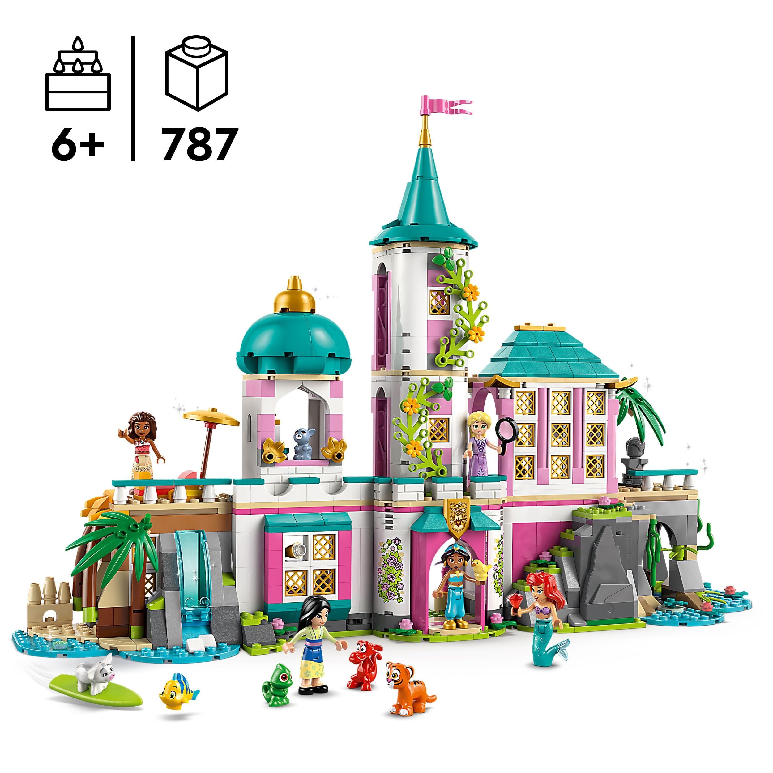 LEGO ǀ Disney Princess Castle & Royal Pets - Modular Building Playset for Ages 6+ 3