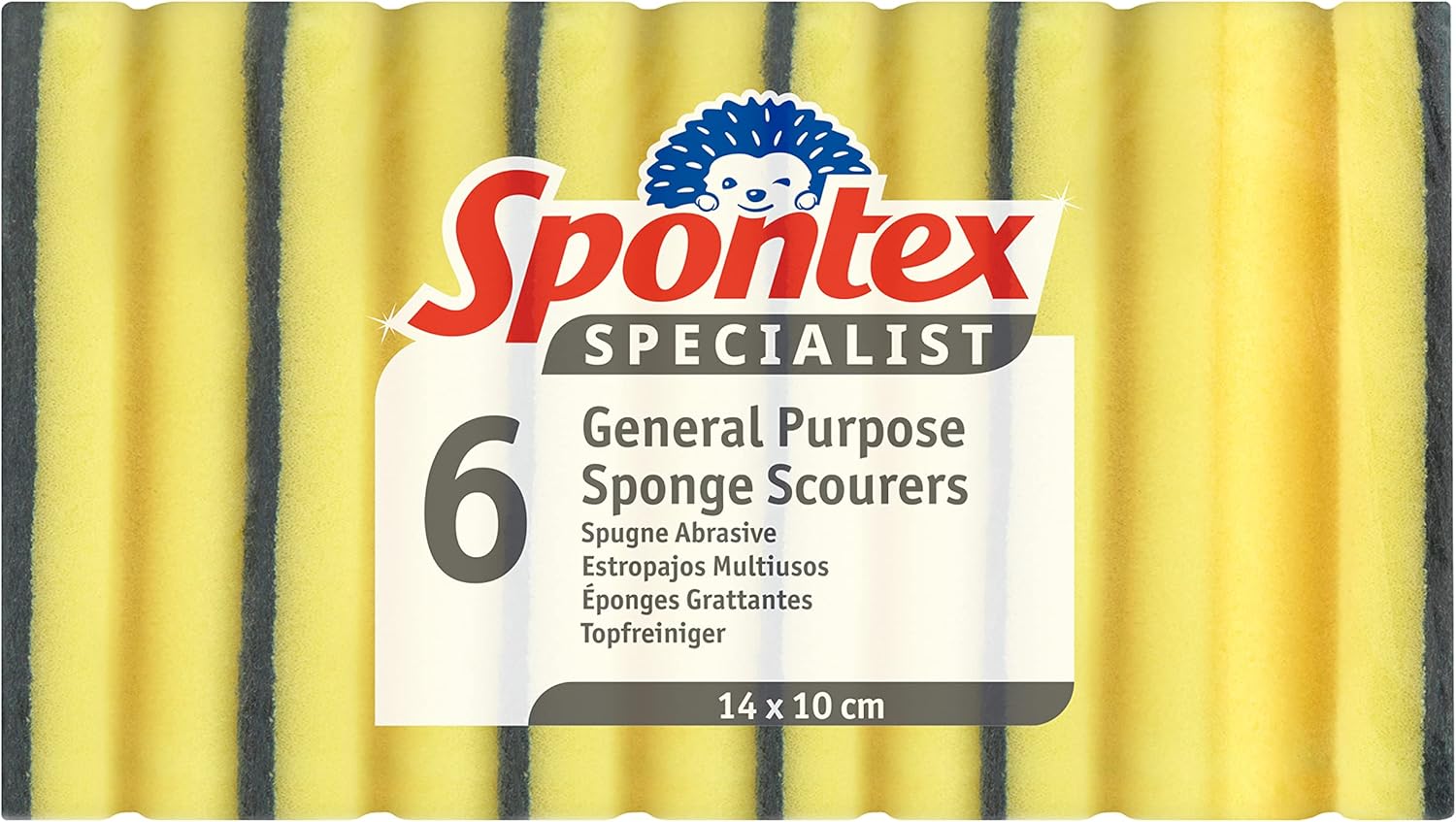 Spontex - Specialist General Purpose Sponge Scourer (Pack of 6)