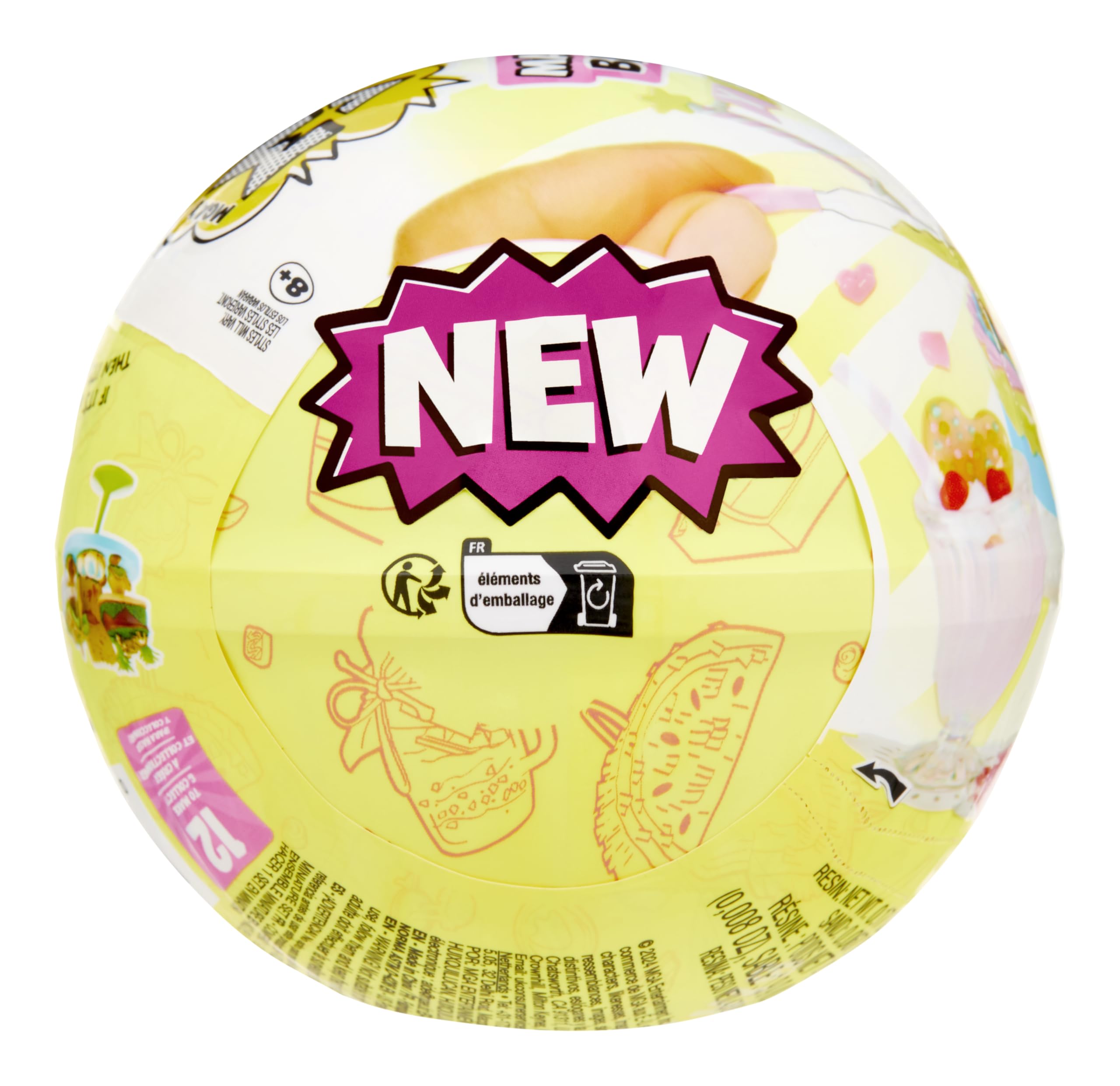 MGA's Miniverse Make It Mini Birthday - Rainbow, Dino, Tropical Party Theme Mini Collectibles with Resin Play & DIY Craft Kit 8