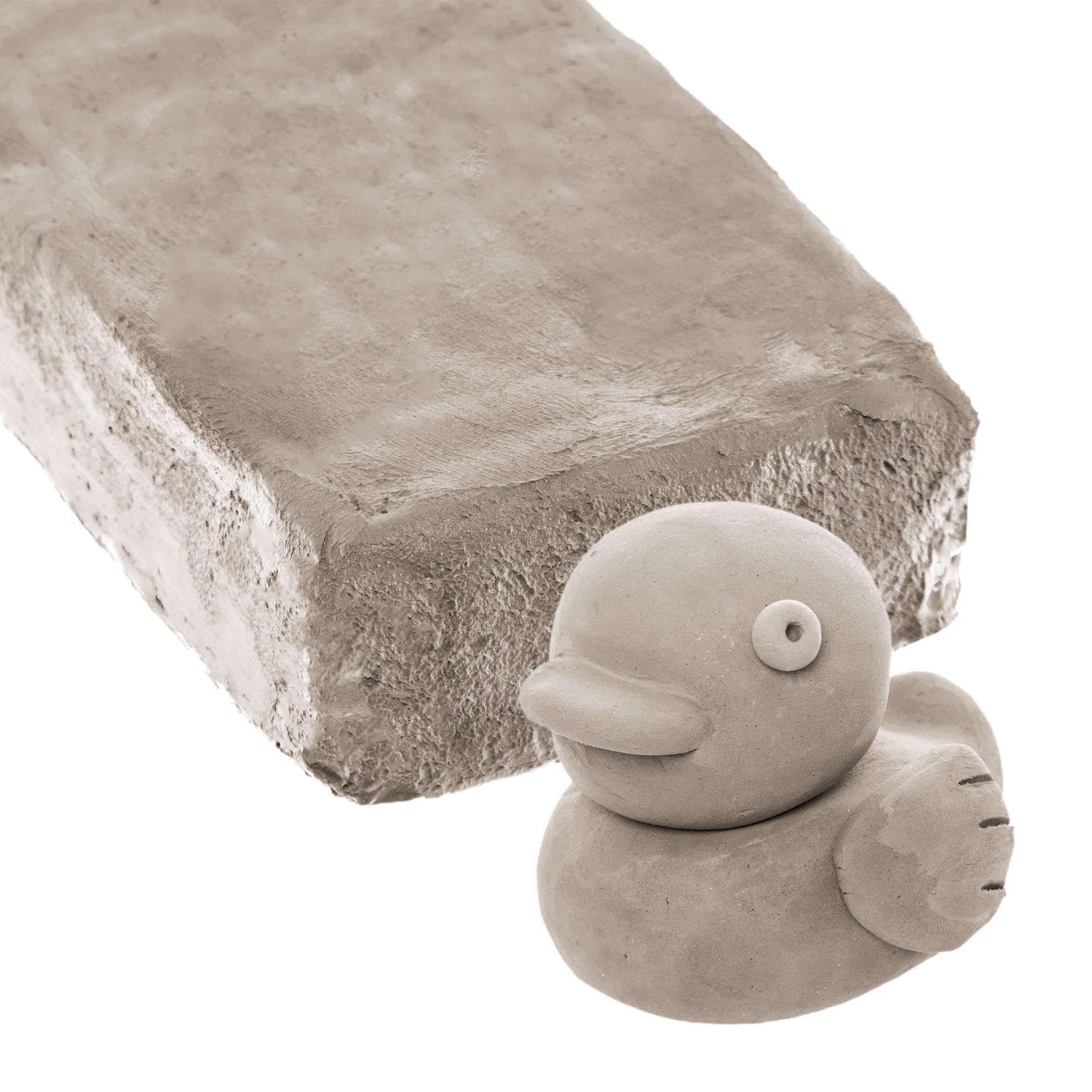 Baker Ross FX918 Grey Air Drying Clay - 1kg Pack | Modelling & Pottery Clay for Kids 1