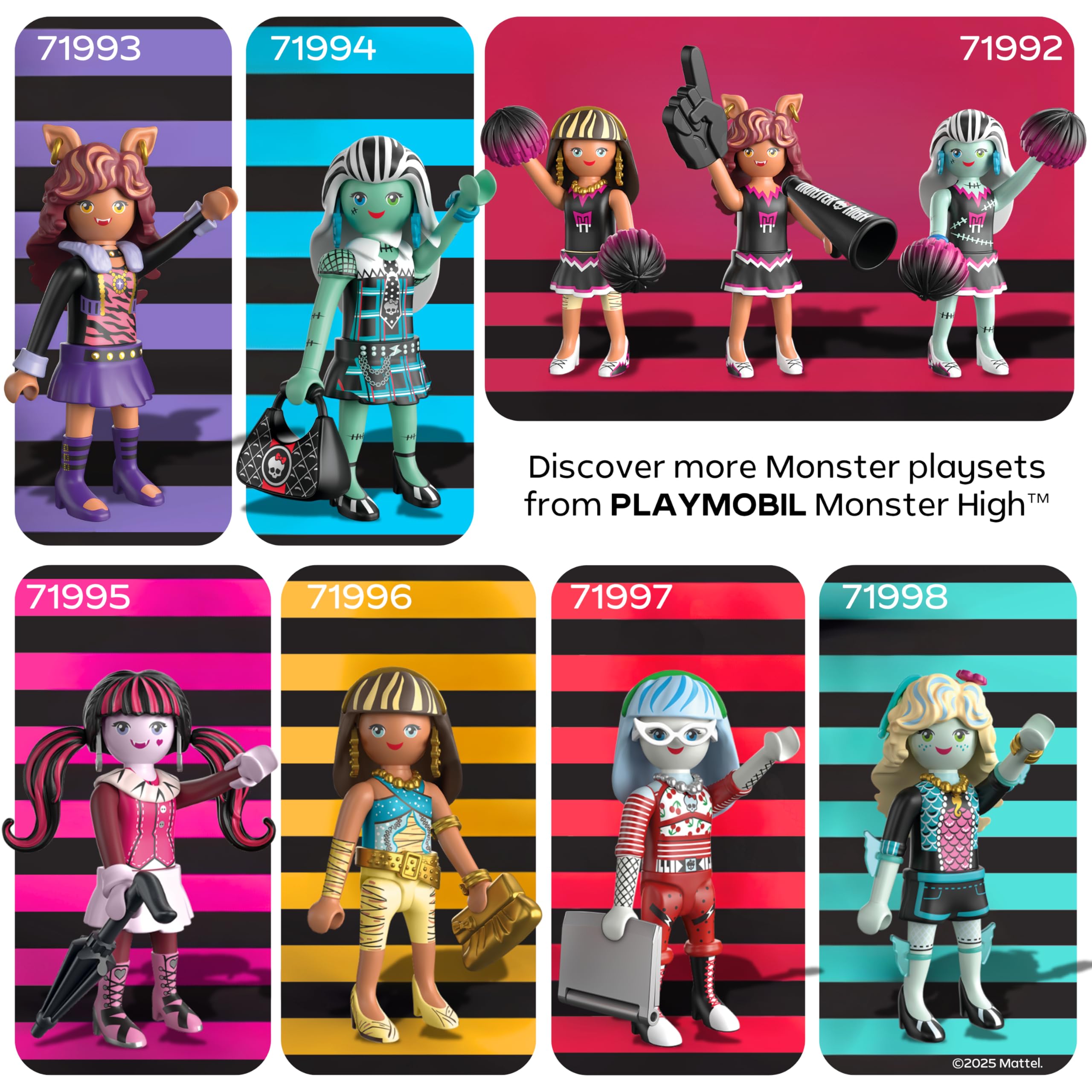 Playmobil Monster High Frankie Stein Playset - Modular Figure | Ages 4-10 | 5 Pieces 6