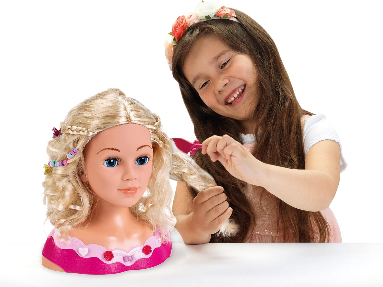 Theo Klein Emma Make-Up & Hairdressing Styling Head with Cosmetic Heart & Accessories