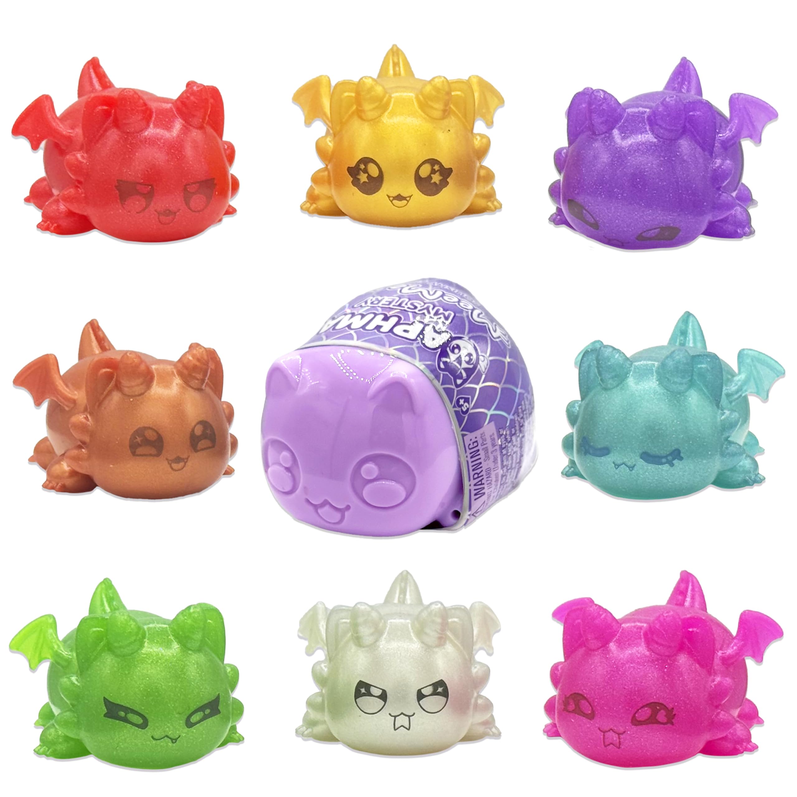 Aphmau MeeMeow Mystery Squishy Figures - Series 4 Dragon Theme Blind Box | Multicolor Plastic | Ages 5+ 1