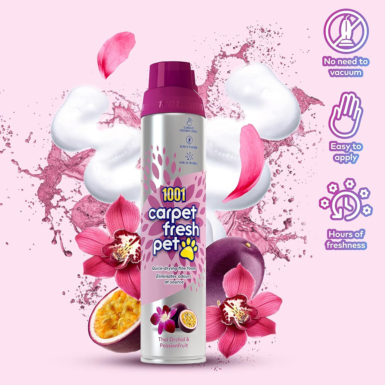 1001 Carpet Fresh Pet - Thai Orchid & Passionfruit - 300ml 9