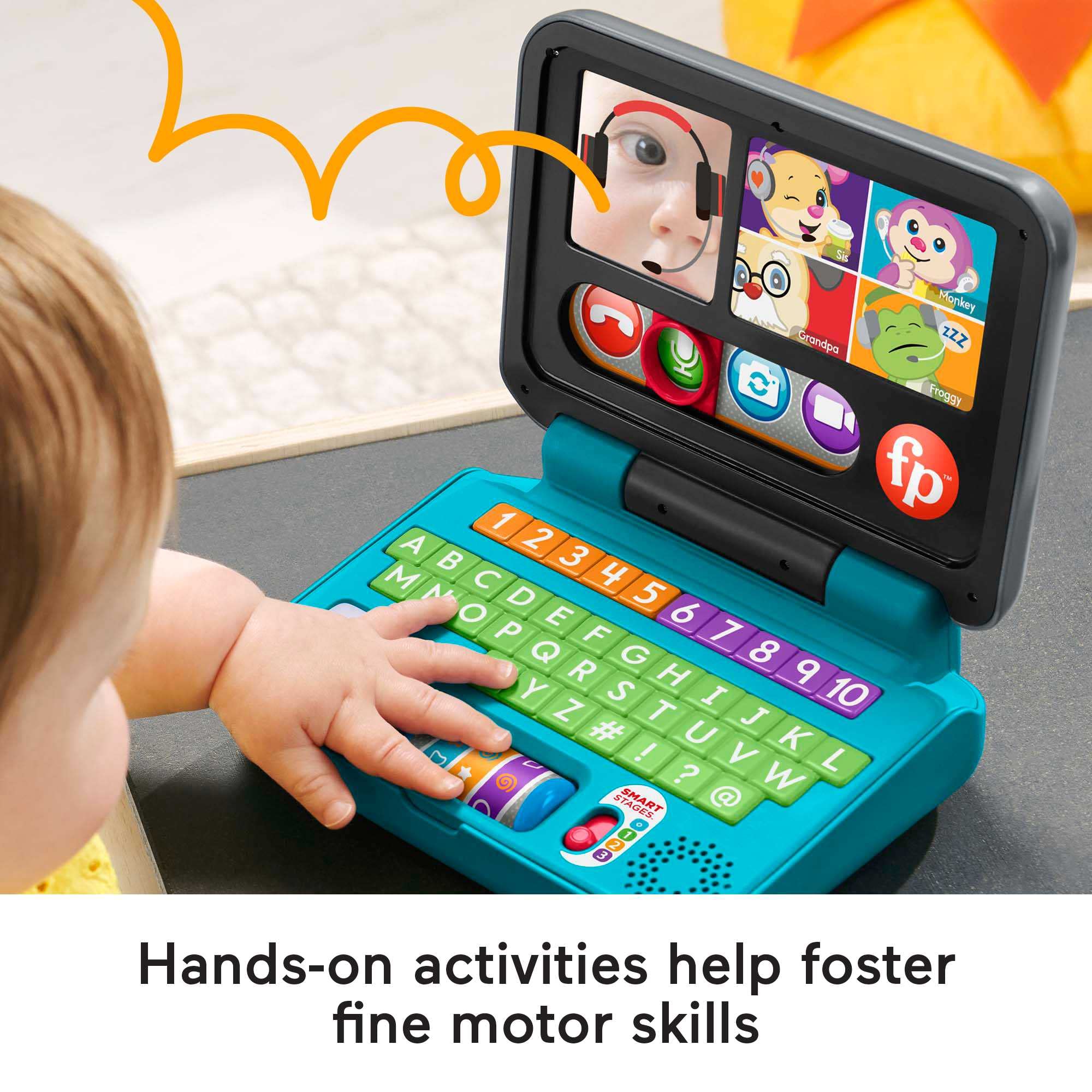 Fisher-Price Laugh & Learn Let's Connect Laptop - Electronic Learning Toy for Toddlers 6-36 Months 7