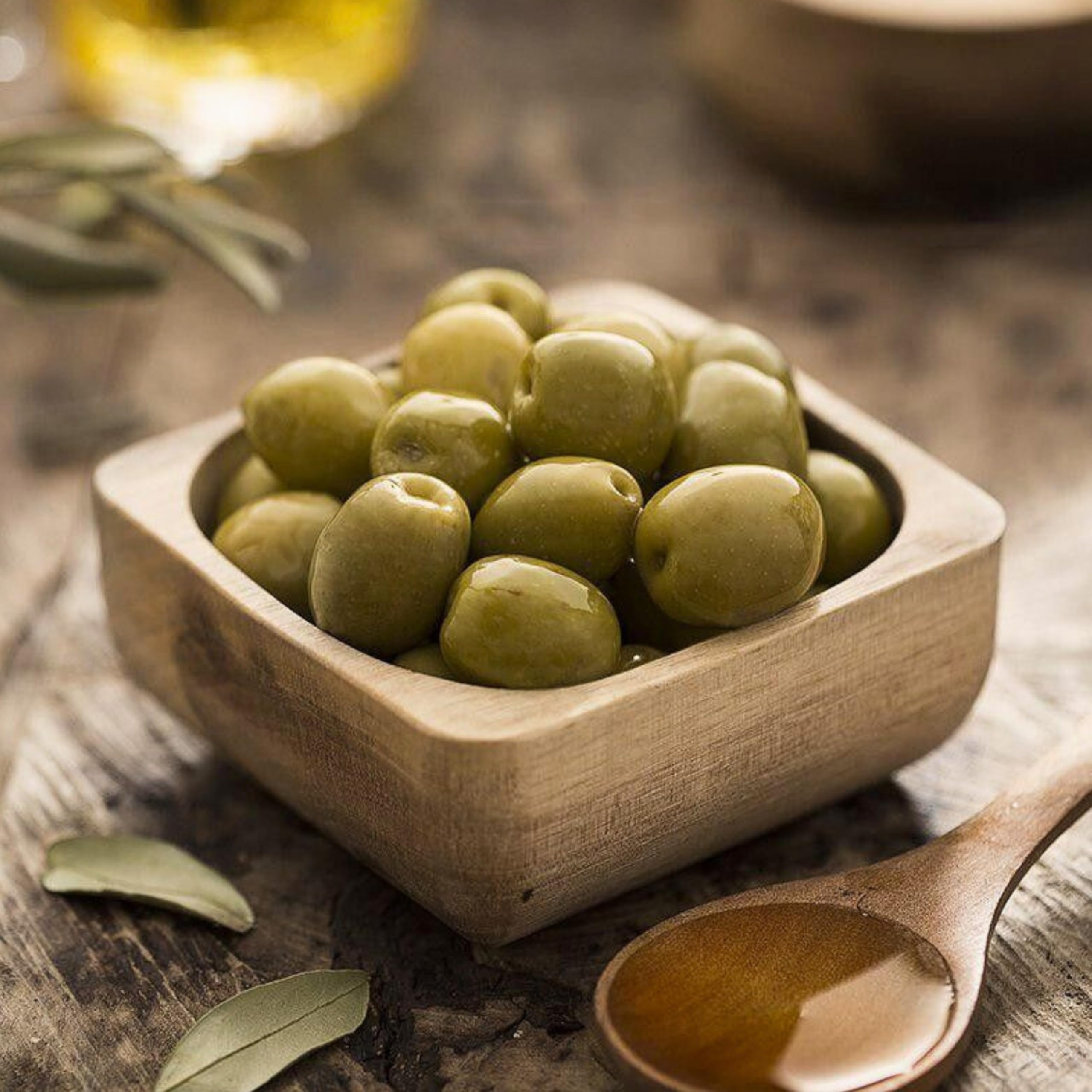 Olive's Earth Greek Chalkidiki Green Olives - Pack of 4 x 200g 5