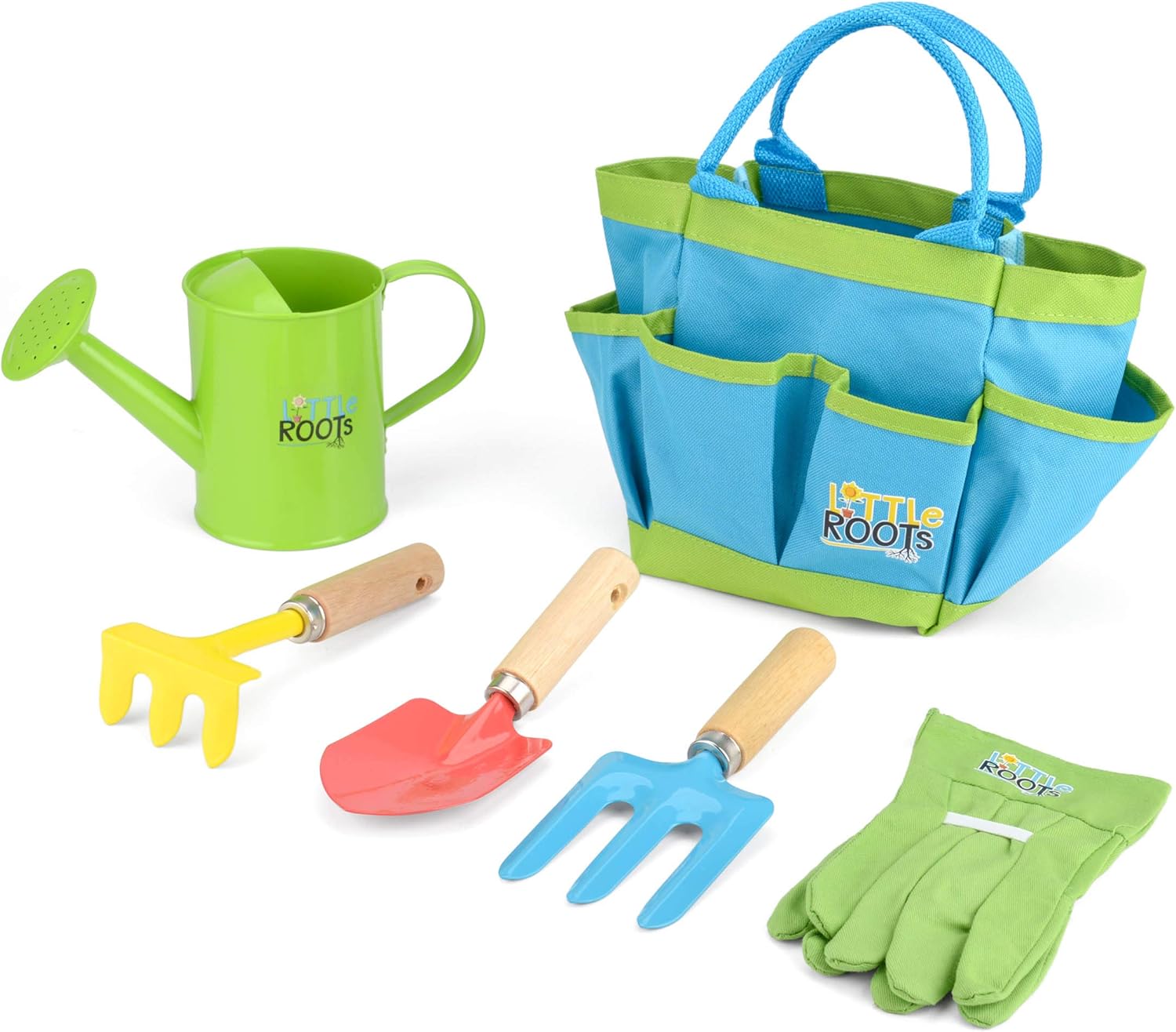 Little Roots Kids Gardening Tool Kit Bag - BGG1653, Toy Tool Set for Children Ages 3+