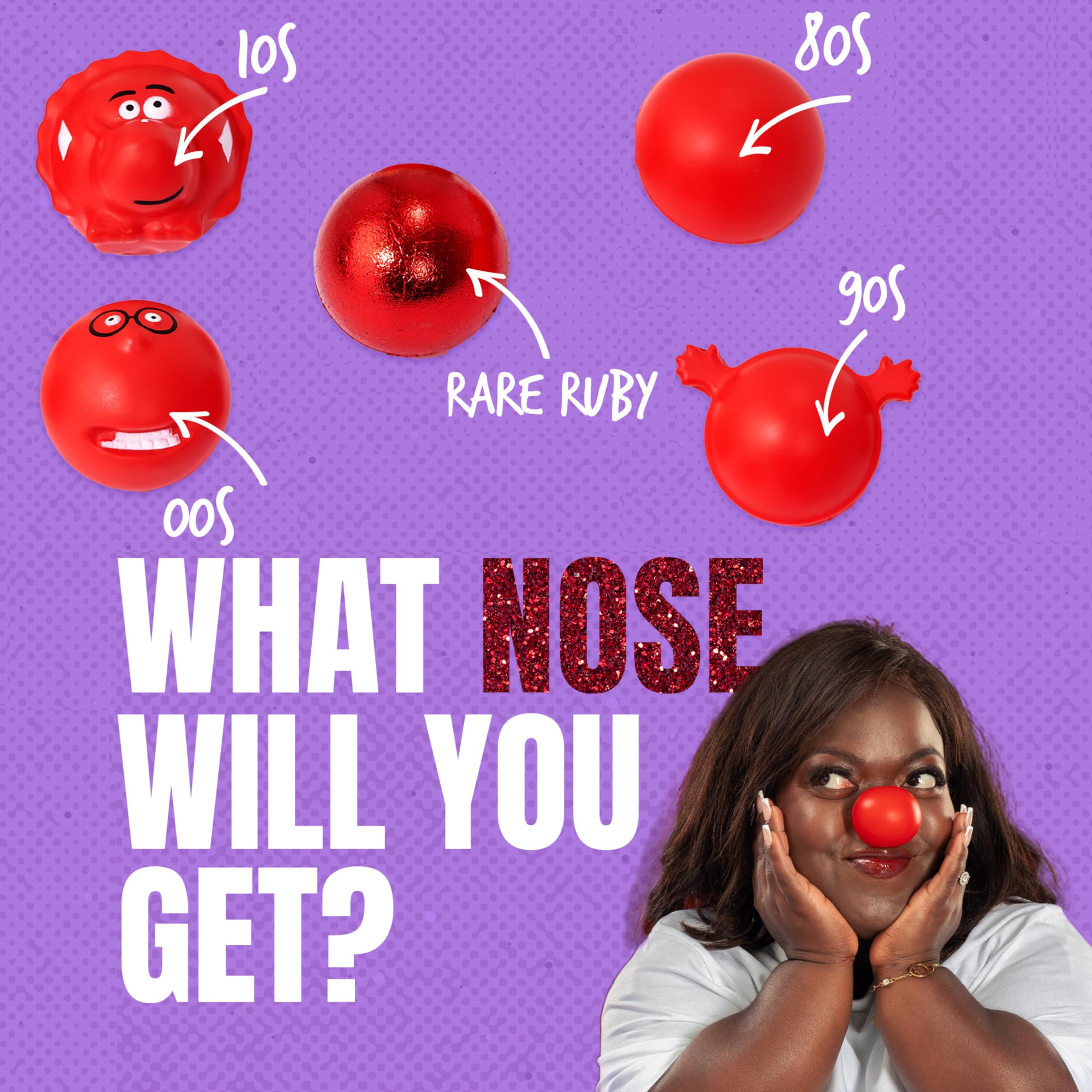 Comic Relief Red Nose Day 2025 - Collectible Red Nose (Random Design) 3