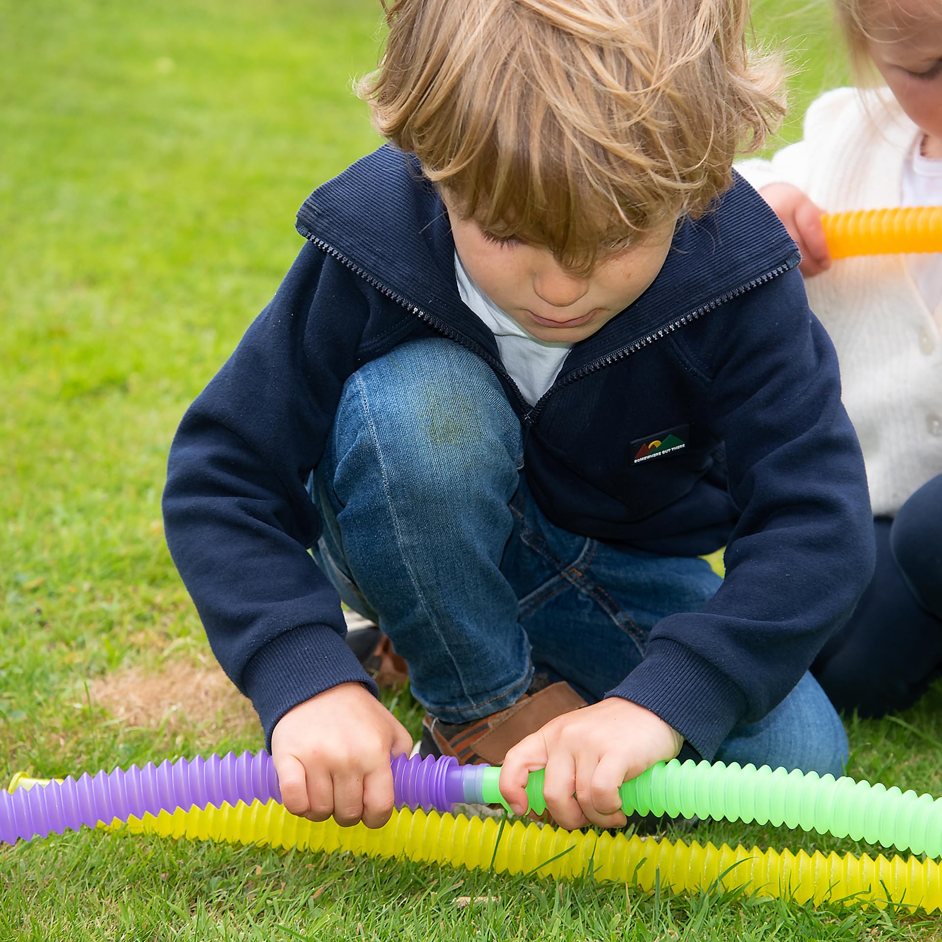 tickit Translucent Colour Expandable Tubes - Set of 6 Sensory Tubes | Acrylic | Large 3