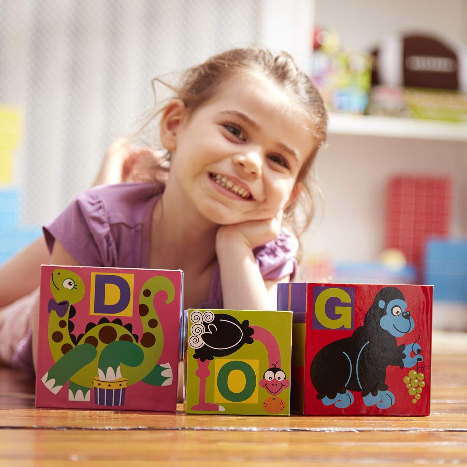 Melissa & Doug Alphabet Nesting and Stacking Blocks - Educational Building Playset for Toddlers 2+ 7