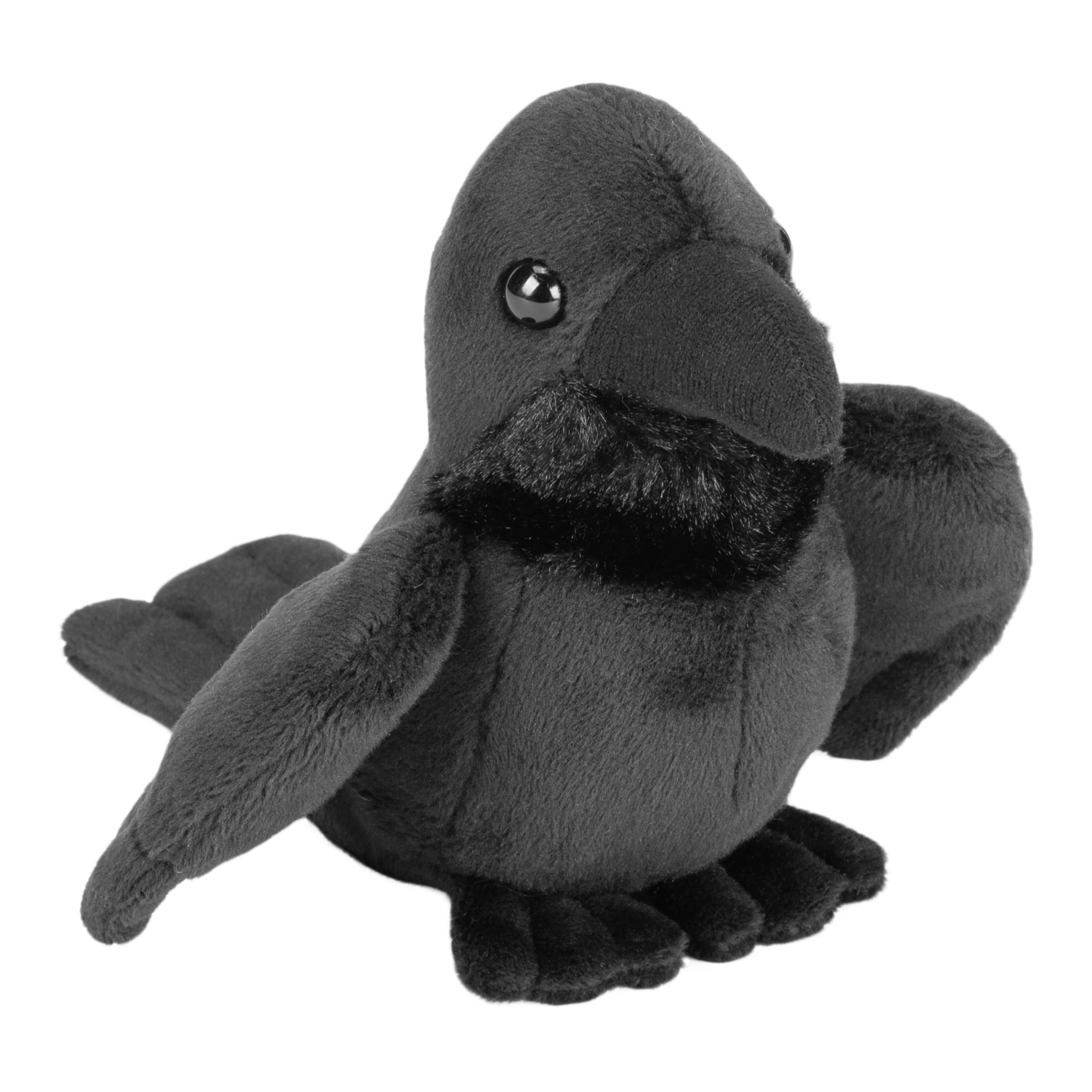 WILD REPUBLIC Pocketkins Eco Raven - 5 inch Plush Toy | Sustainable Materials | Unisex Children