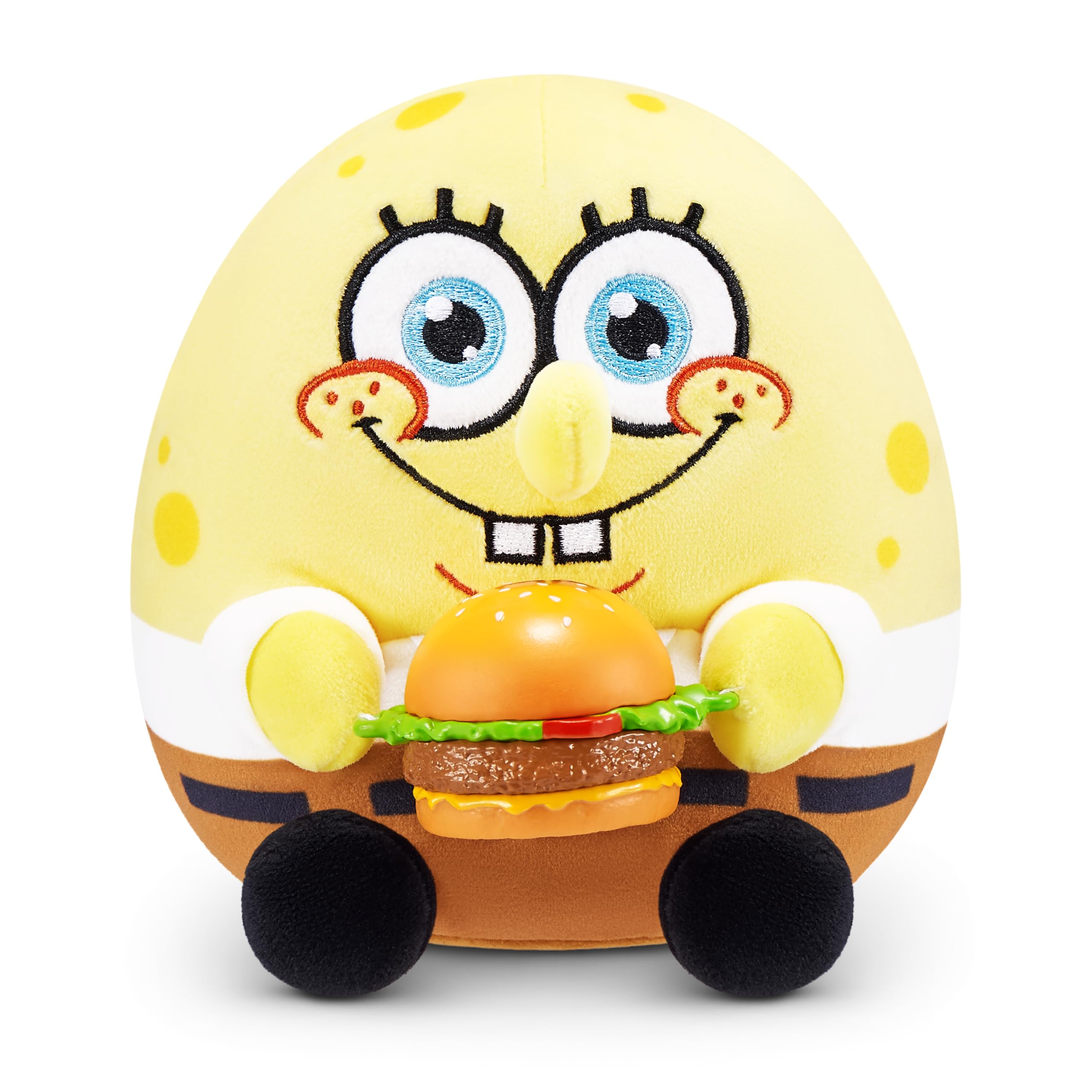 ZURU Snackles 5-inch Licensed Character SpongeBob Squarepants Plush | Soft Polyester | Includes Snack & Collector's Guide 1