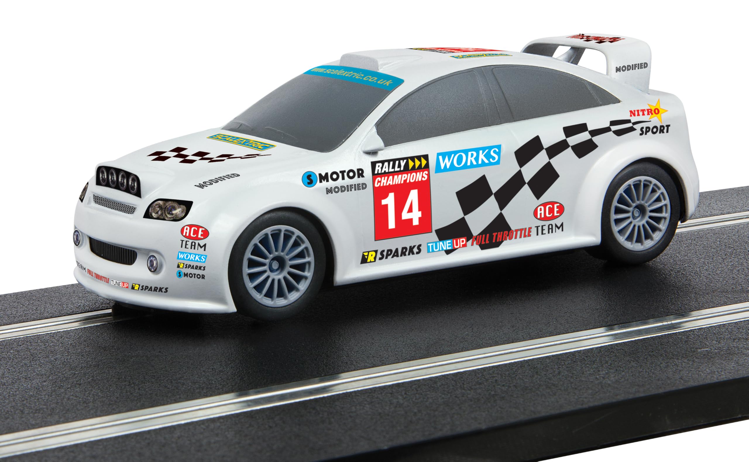 Scalextric Start Rally Car – Team Modified Slot Car | 1:32 Scale | Super Resistant