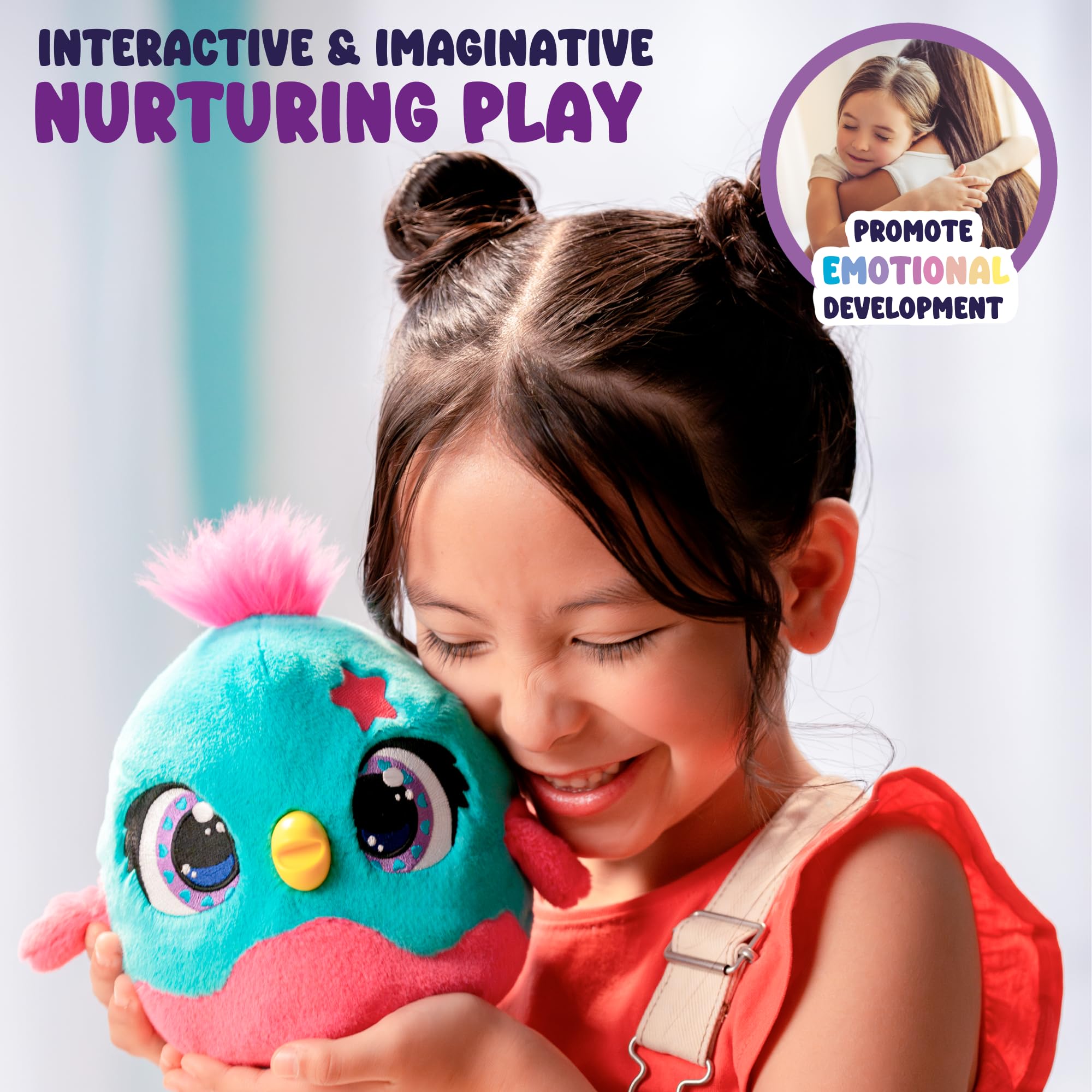 Chick-A-Boo Interactive Electronic Chicken Toy - Singing, Dancing & Egg-Laying Plush - Funtasy Family 6