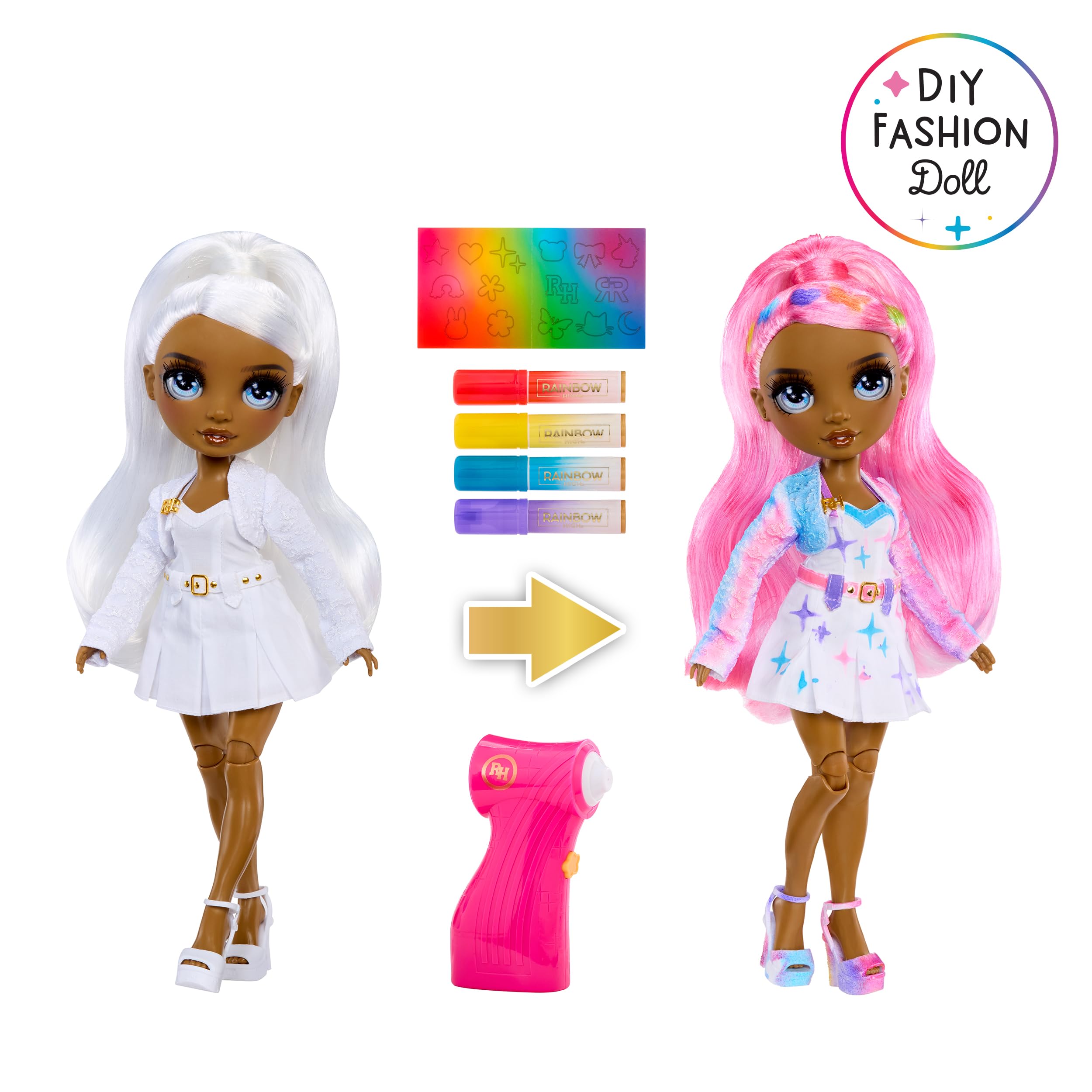 Rainbow High Air Brush & Create DIY Fashion Doll with Airbrush Kit 3